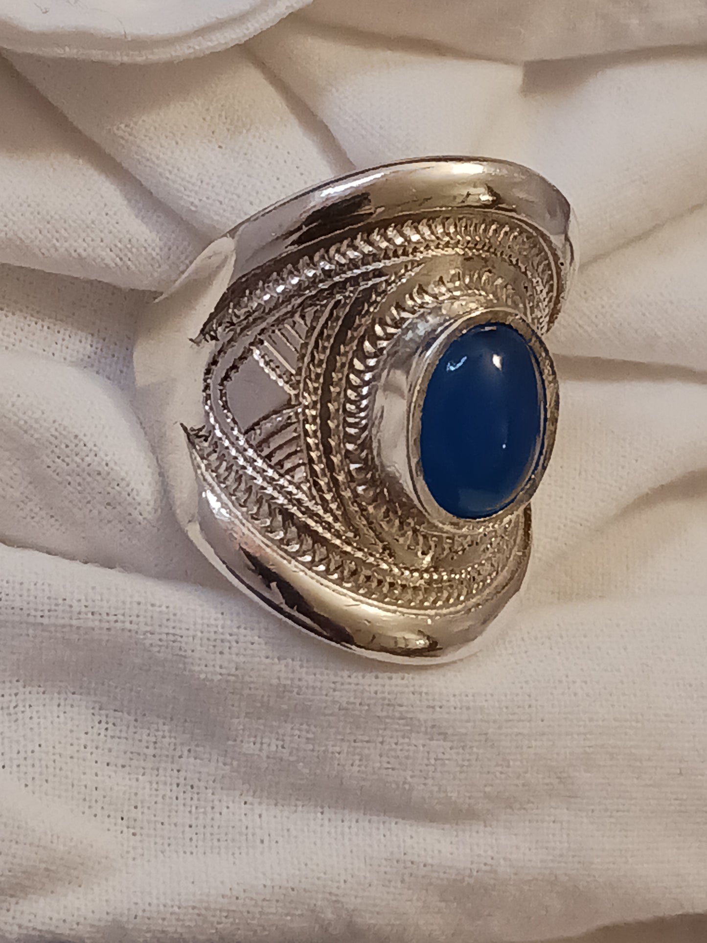 Bague touareg en argent massif
