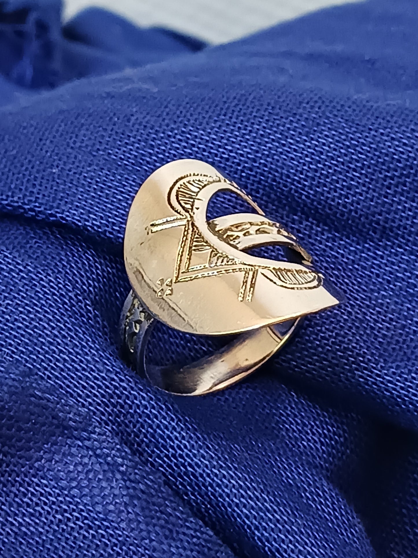 Bague touareg en argent massif