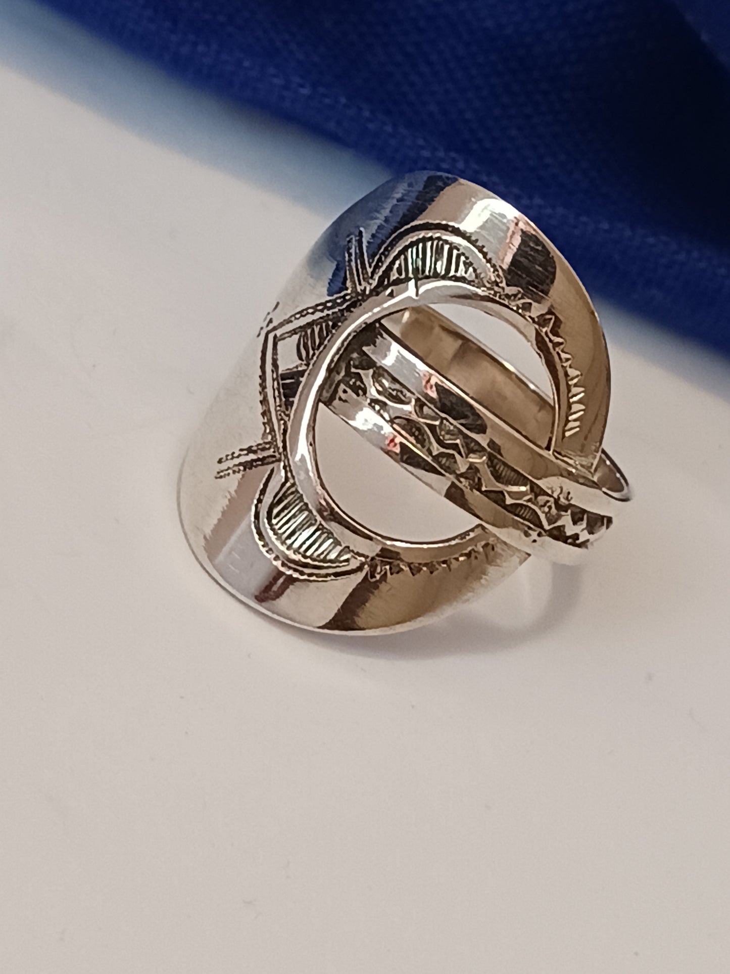 Bague touareg en argent massif