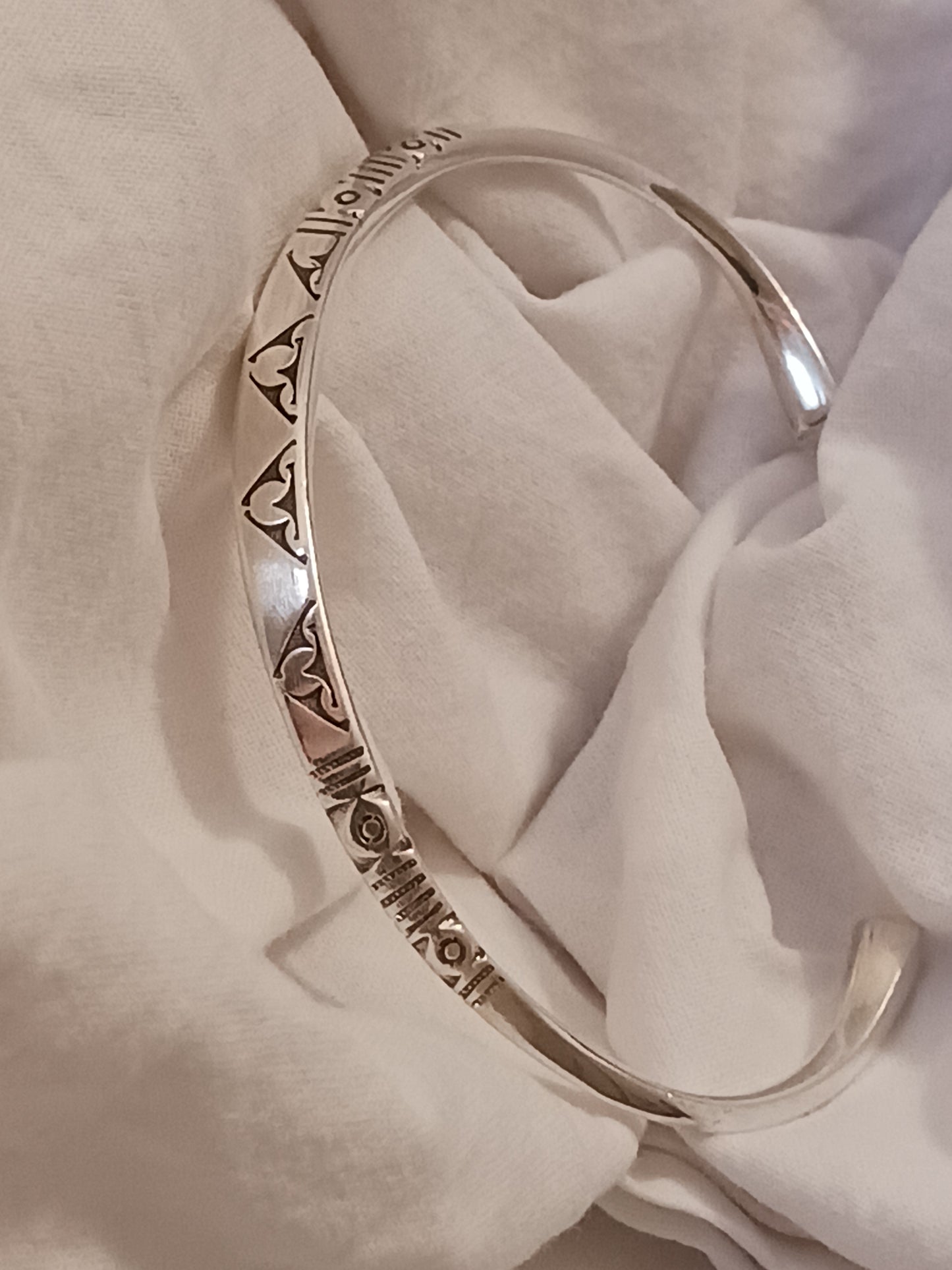 Bracelet en argent massif