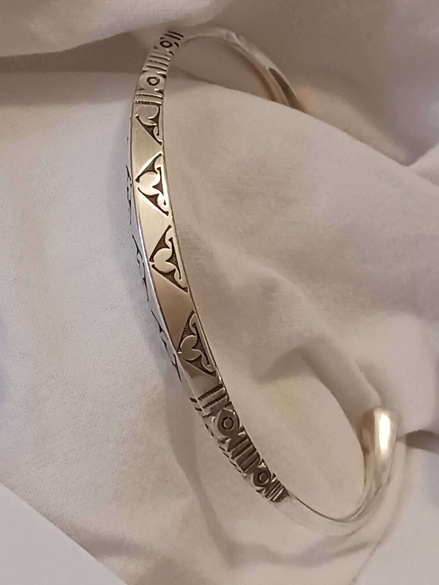 Bracelet en argent massif