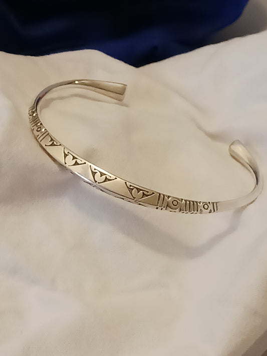 Bracelet en argent massif