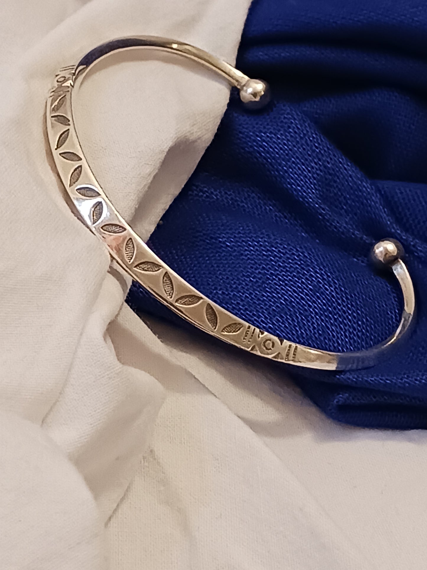Bracelet en argent massif