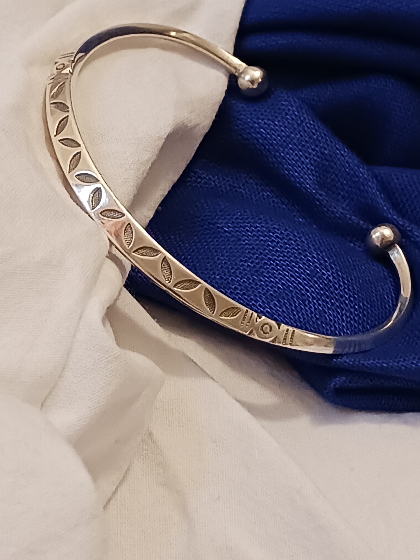Bracelet en argent massif