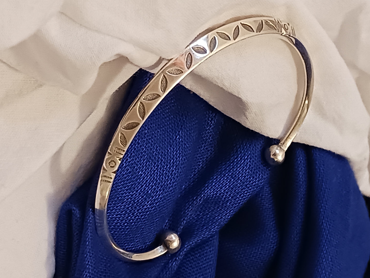 Bracelet en argent massif