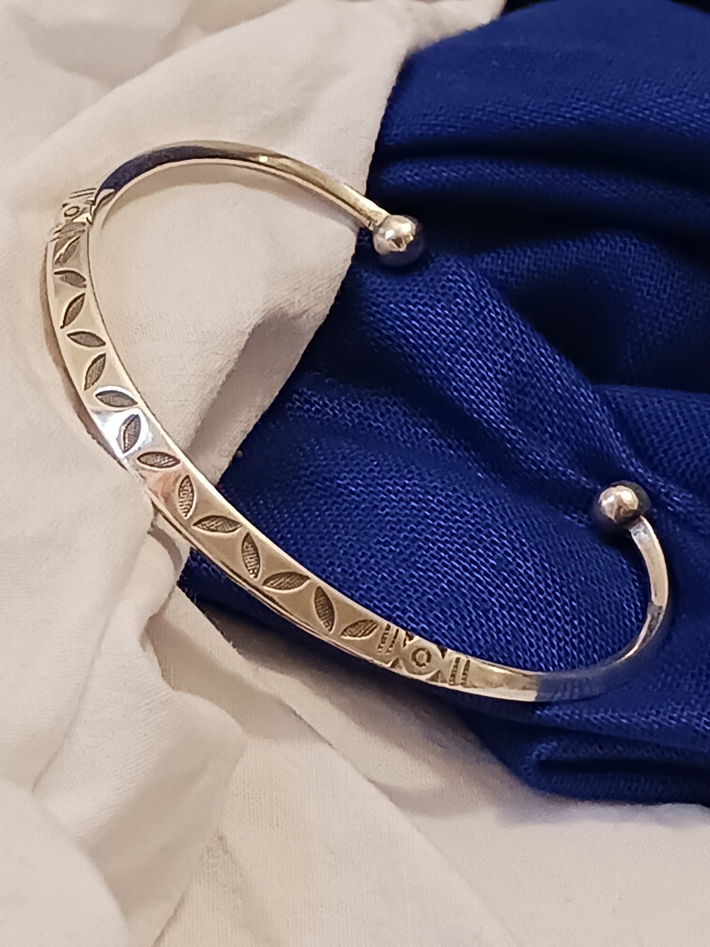 Bracelet en argent massif