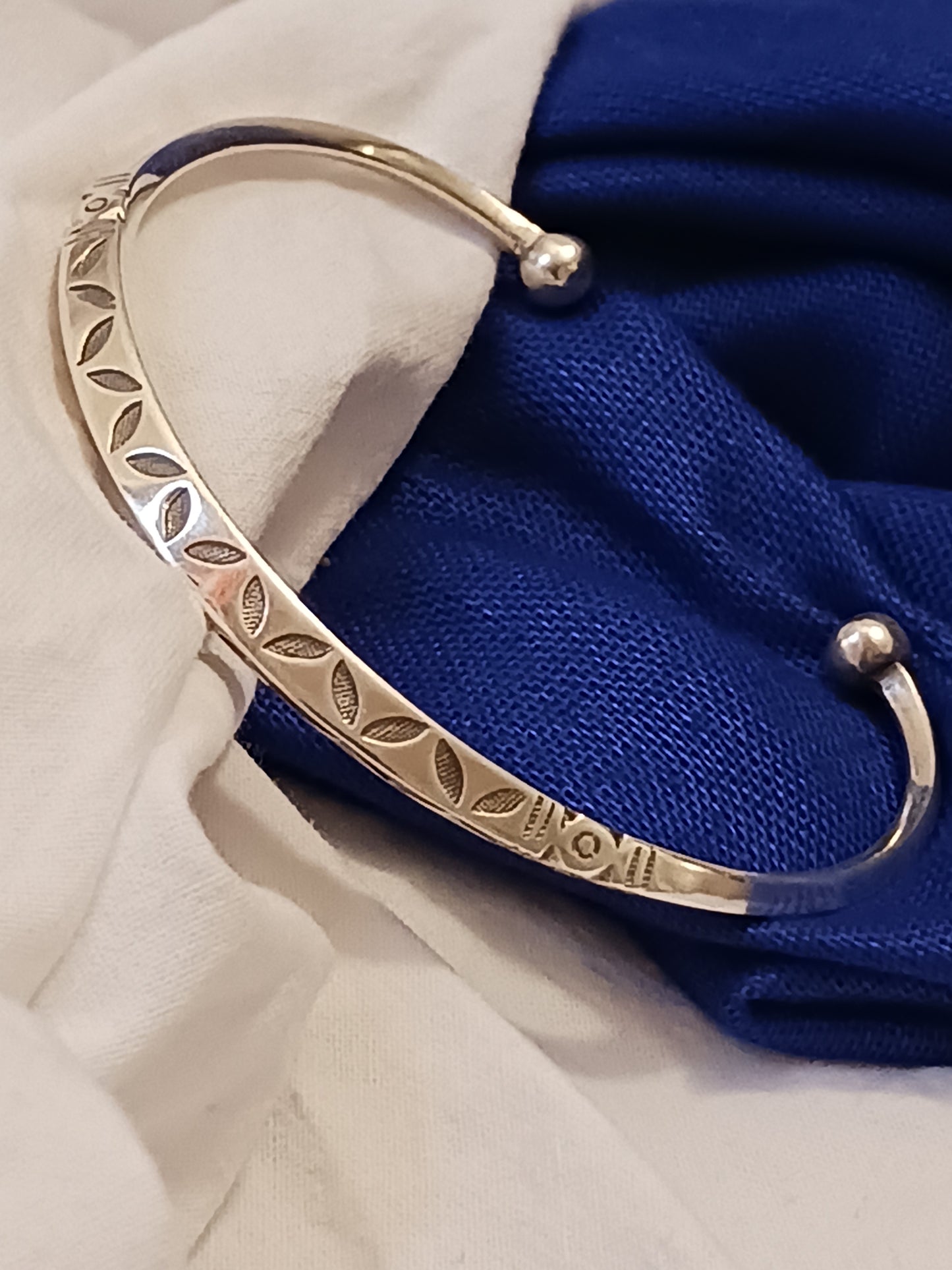 Bracelet en argent massif