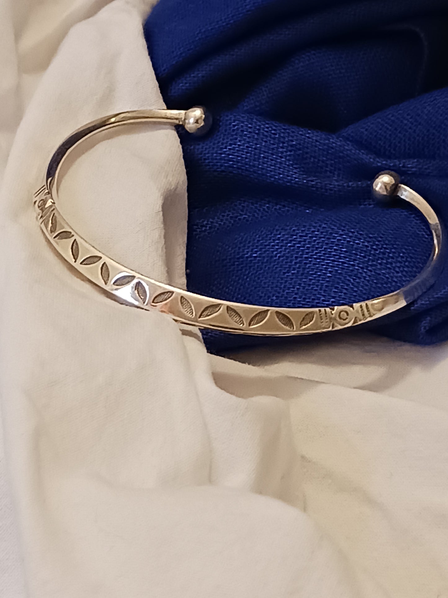 Bracelet en argent massif
