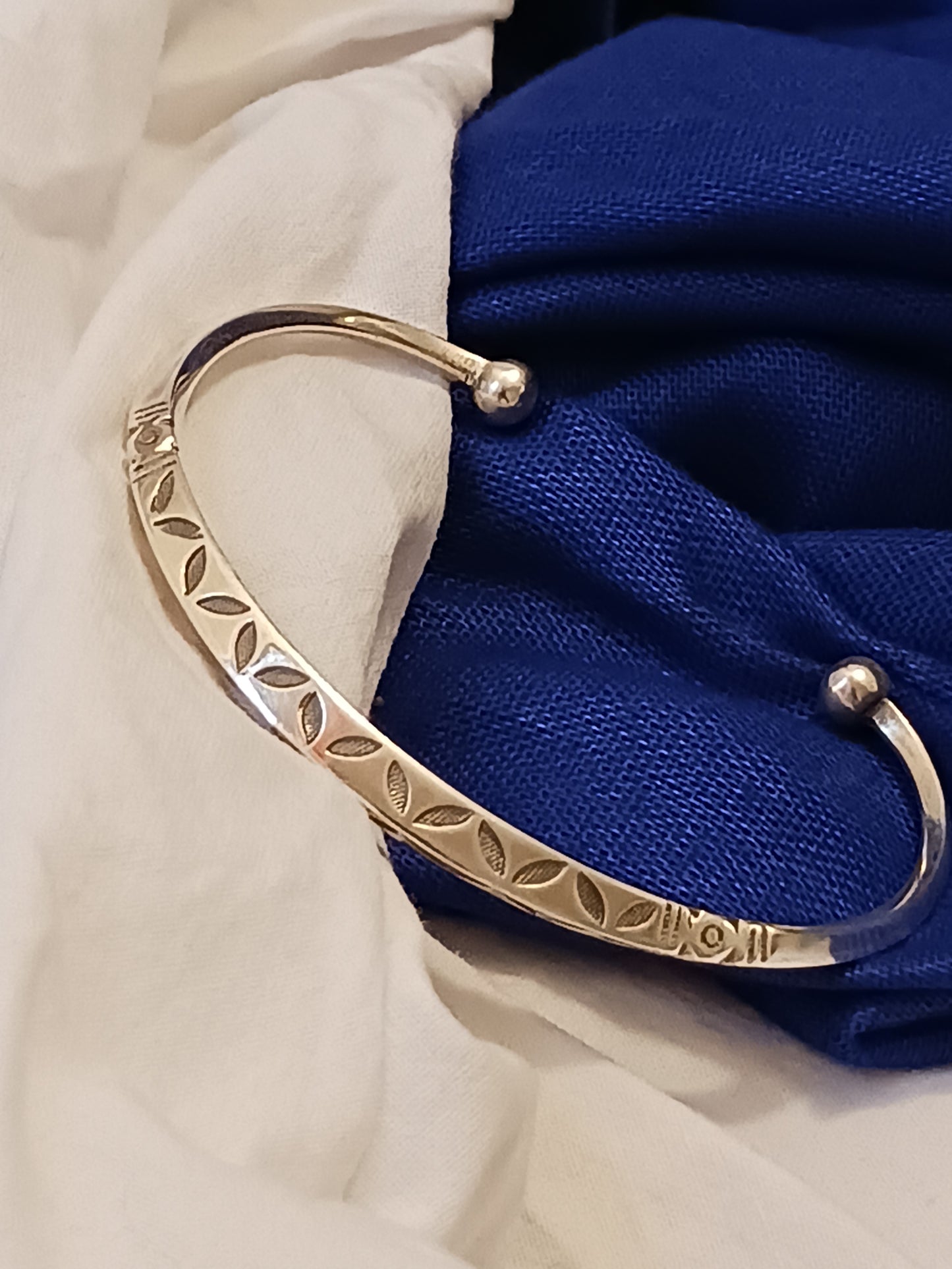 Bracelet en argent massif
