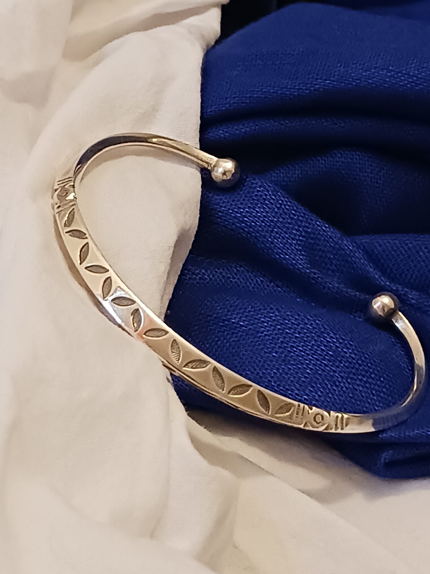 Bracelet en argent massif