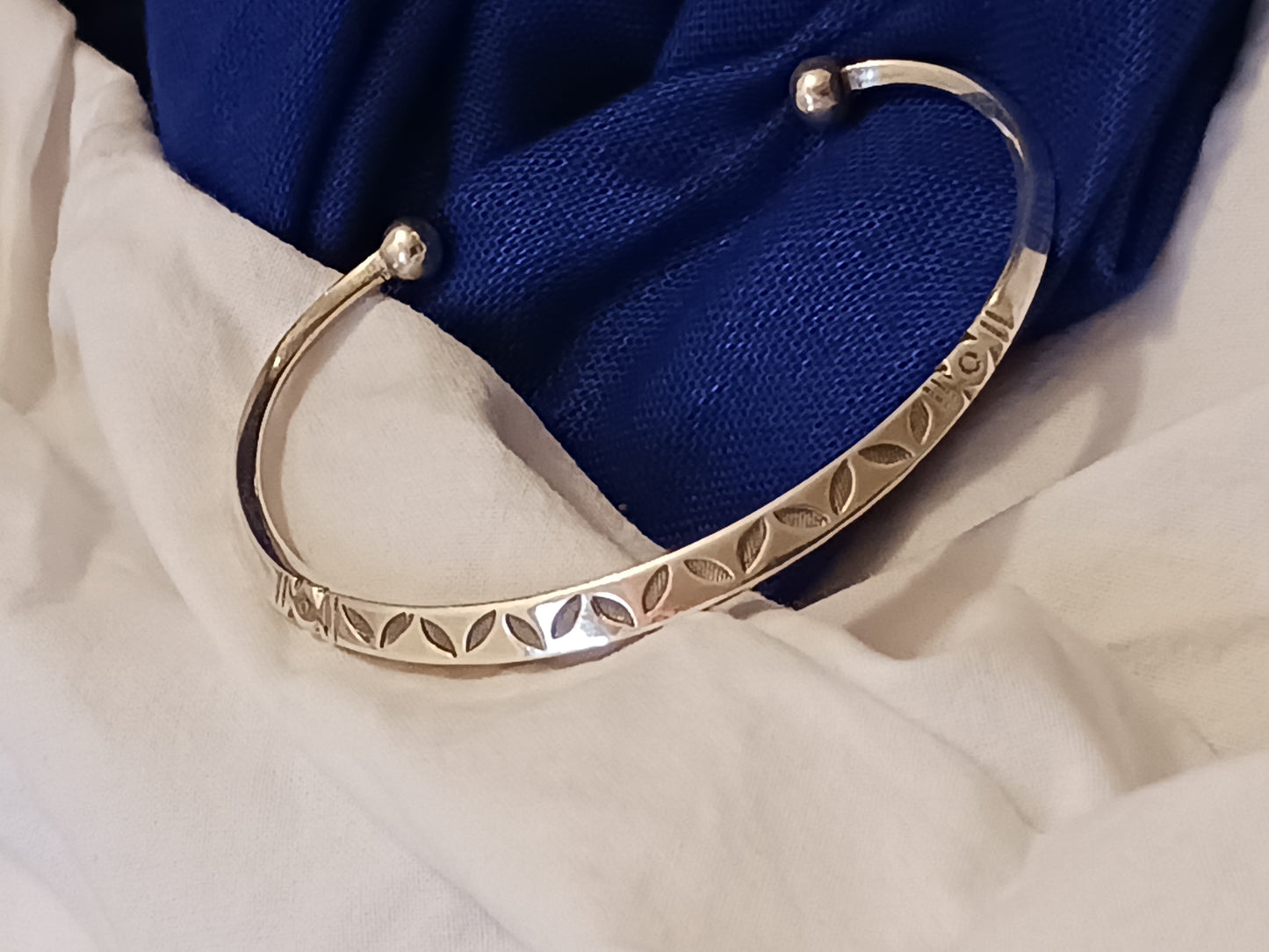 Bracelet en argent massif