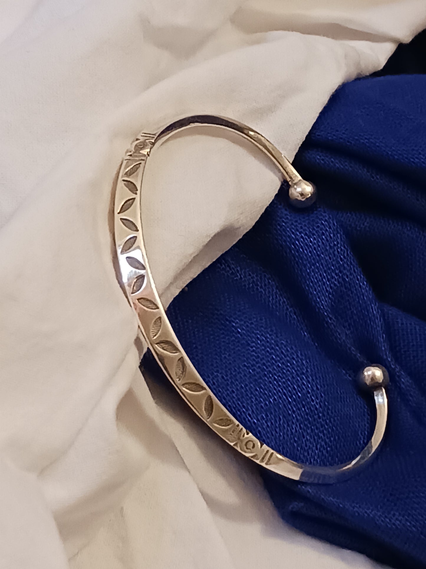 Bracelet en argent massif