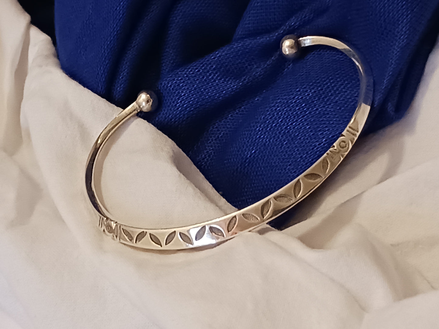 Bracelet en argent massif