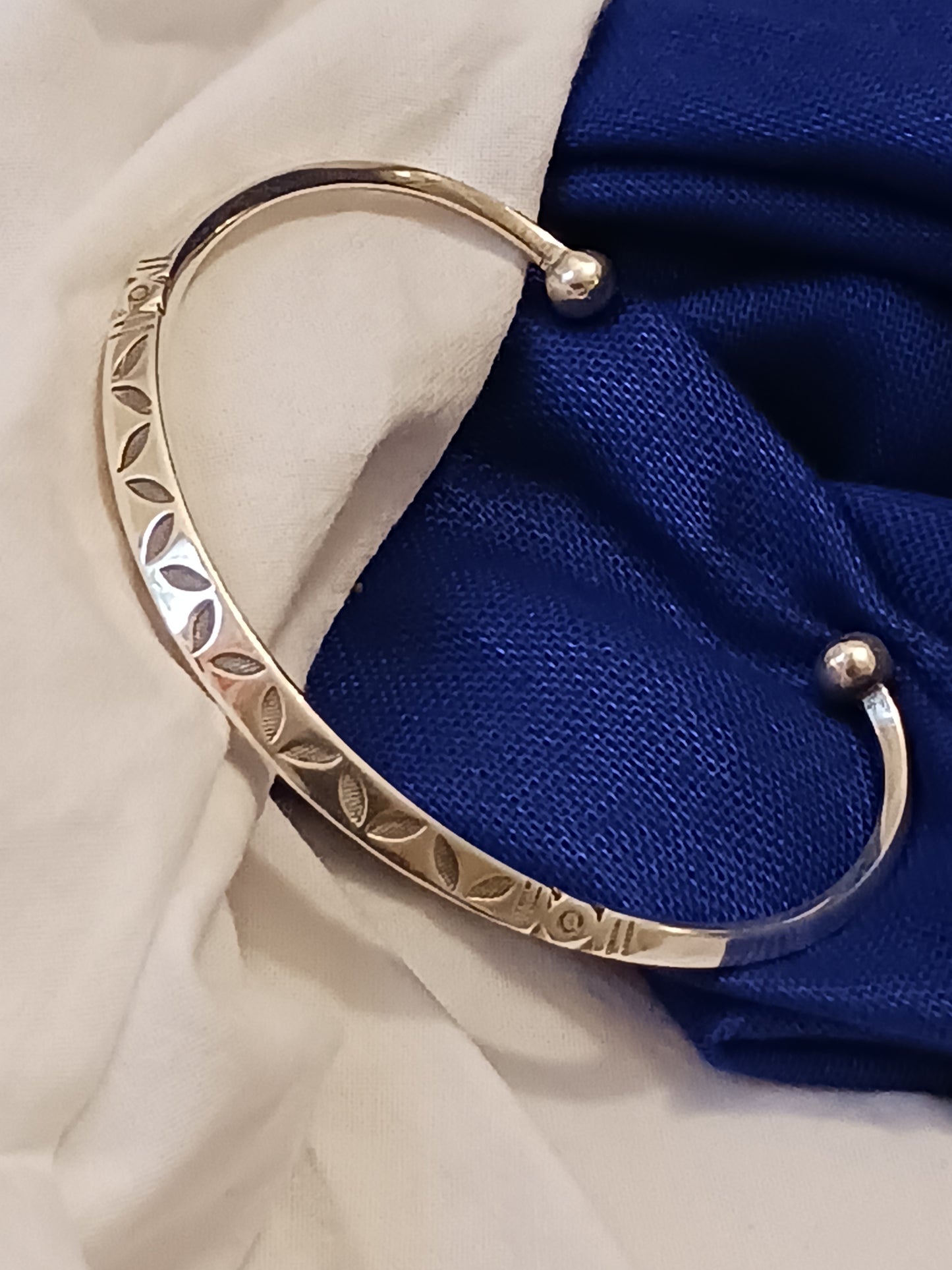 Bracelet en argent massif