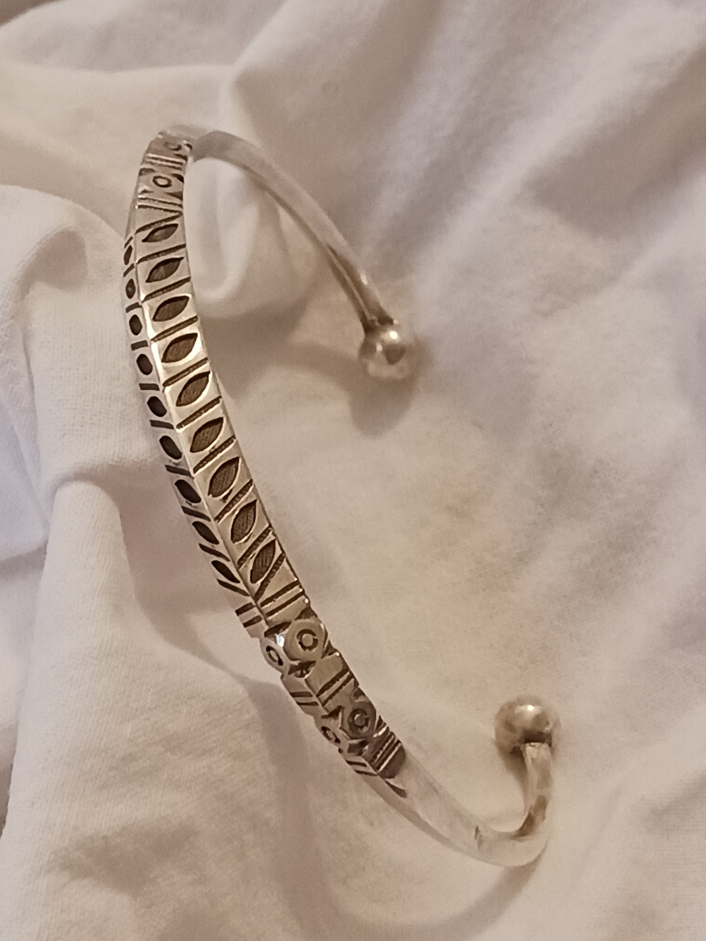Bracelet en argent massif