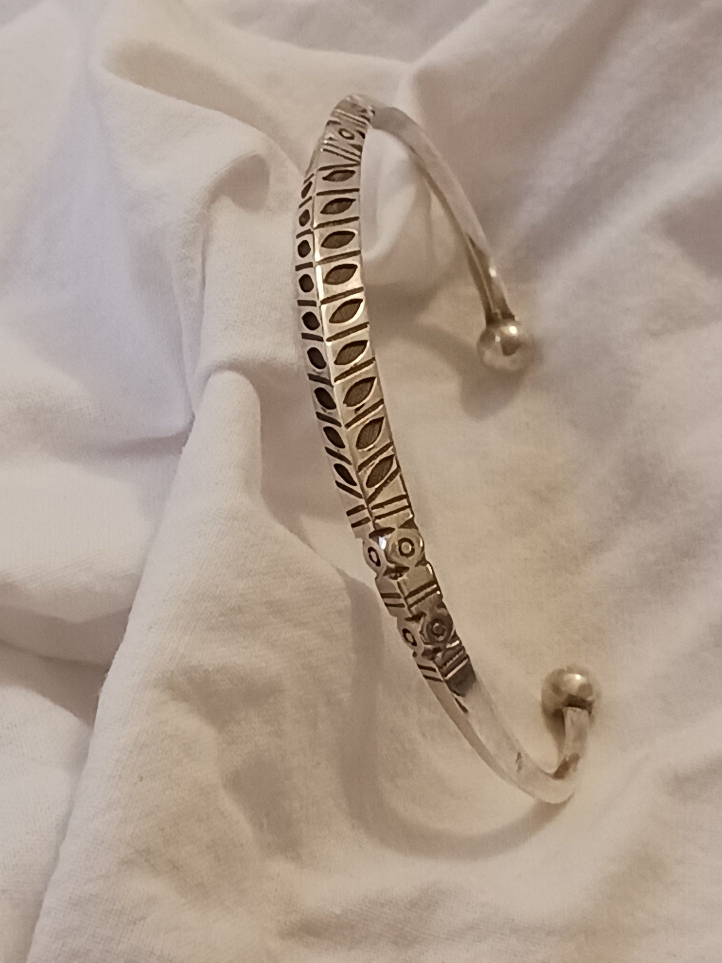 Bracelet en argent massif