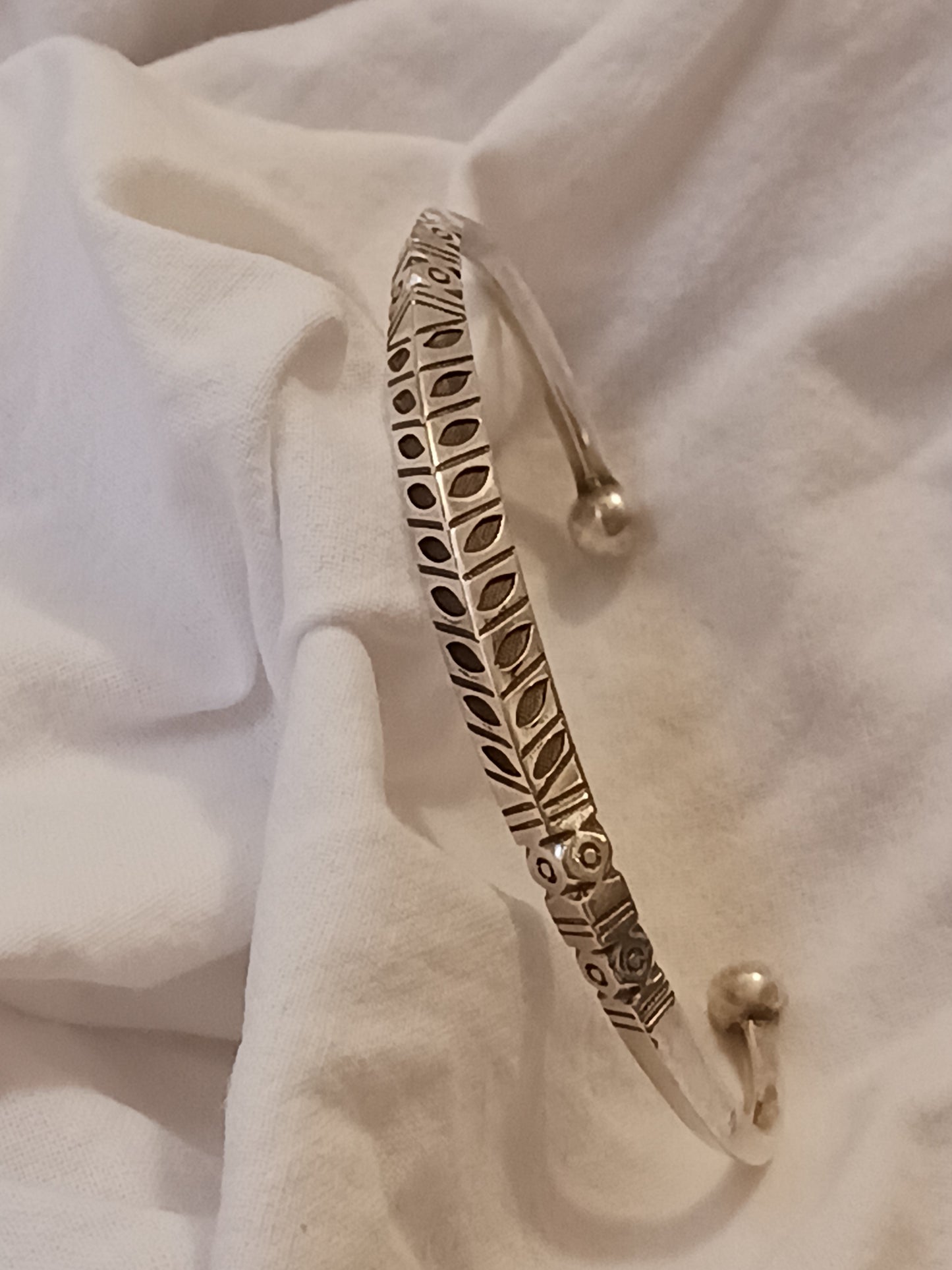 Bracelet en argent massif