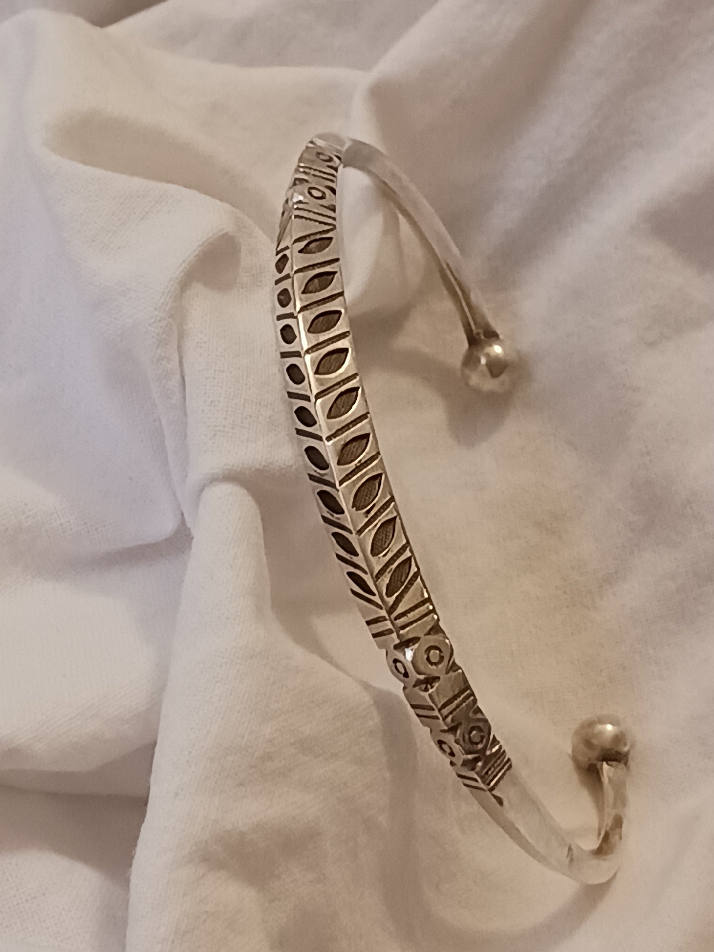 Bracelet en argent massif