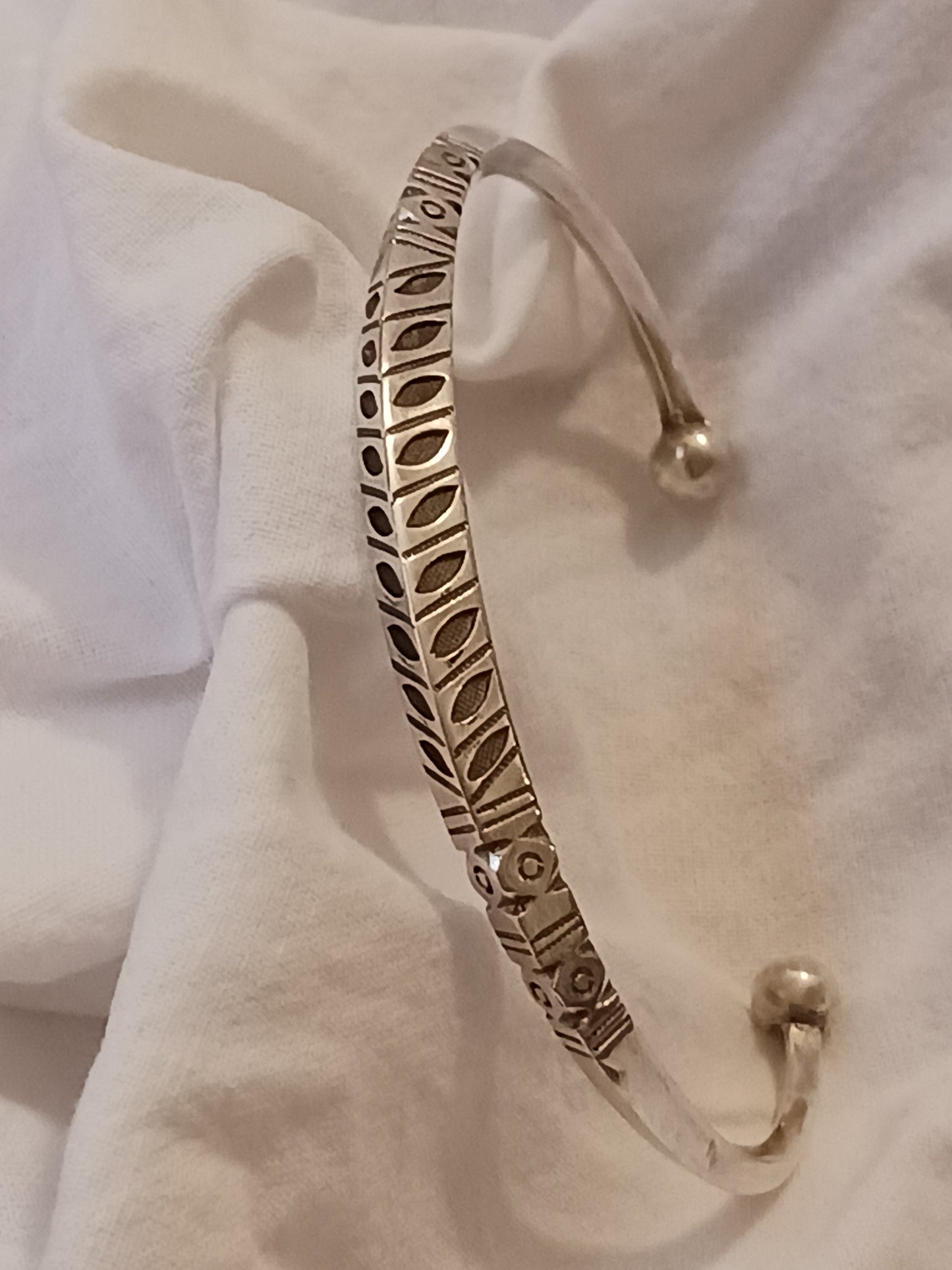 Bracelet en argent massif