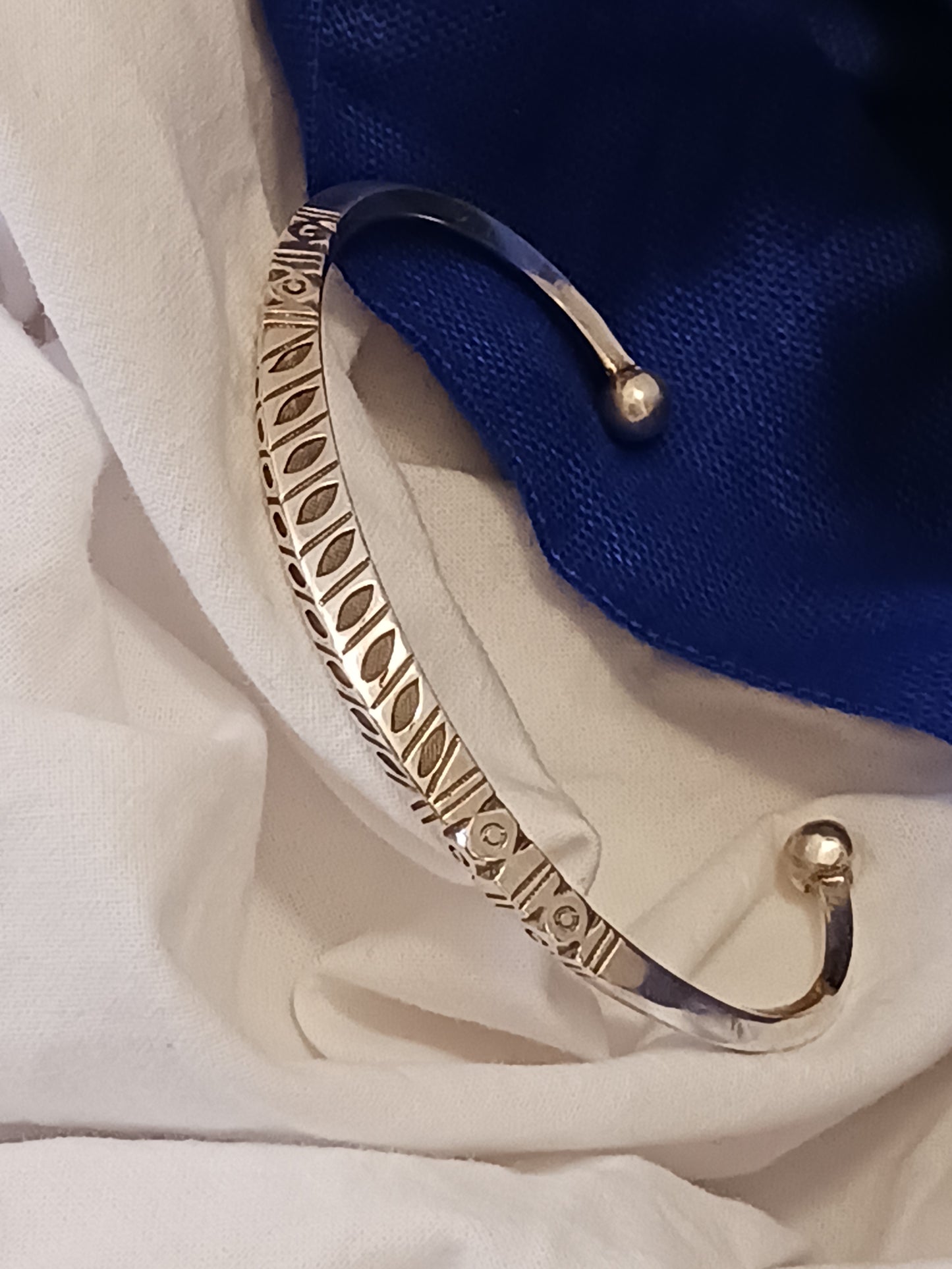 Bracelet en argent massif
