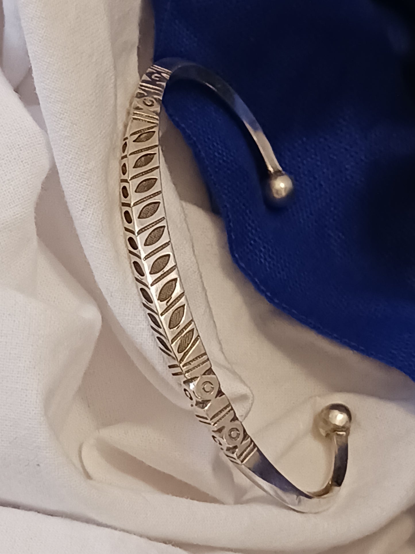 Bracelet en argent massif