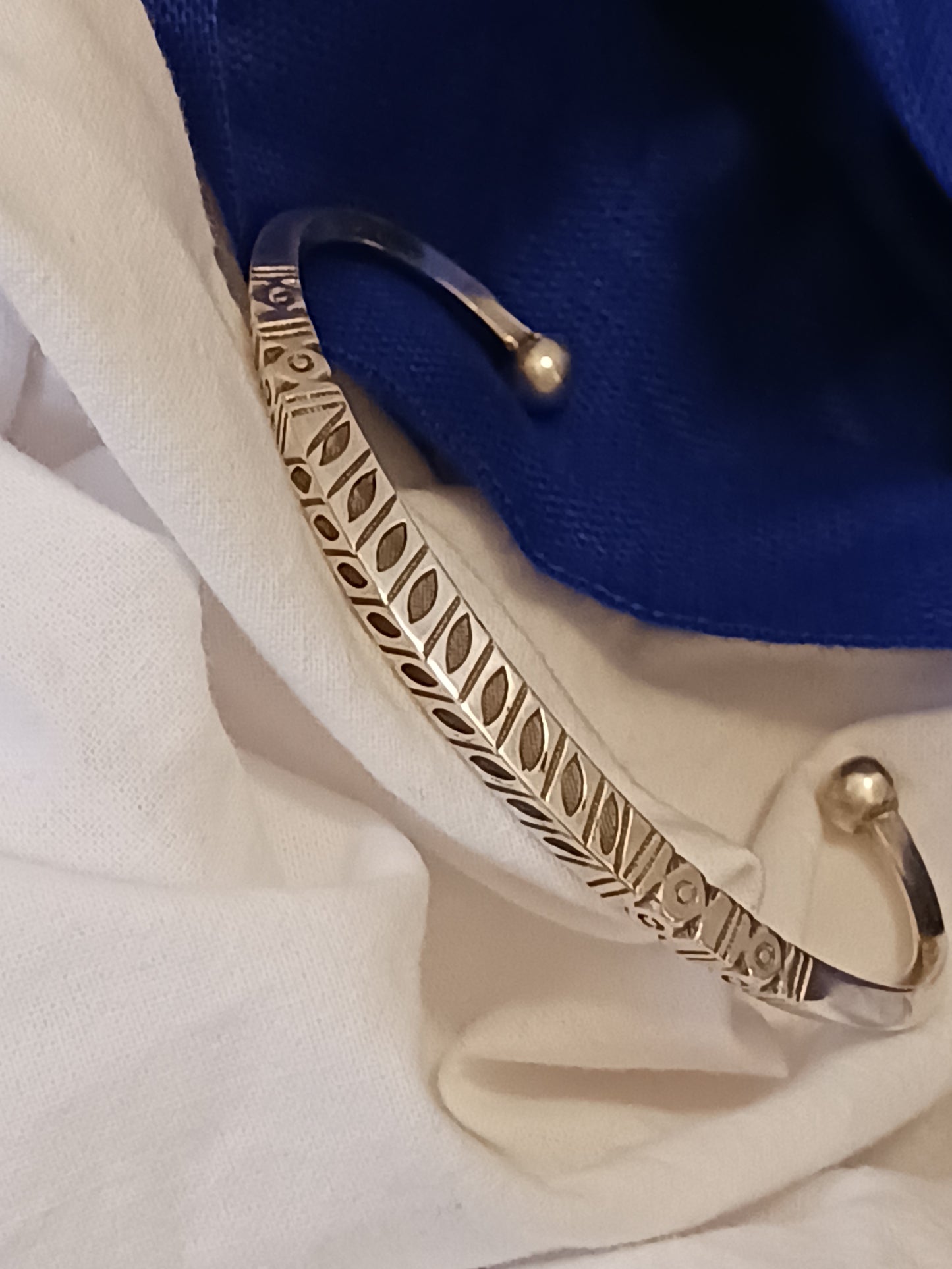 Bracelet en argent massif