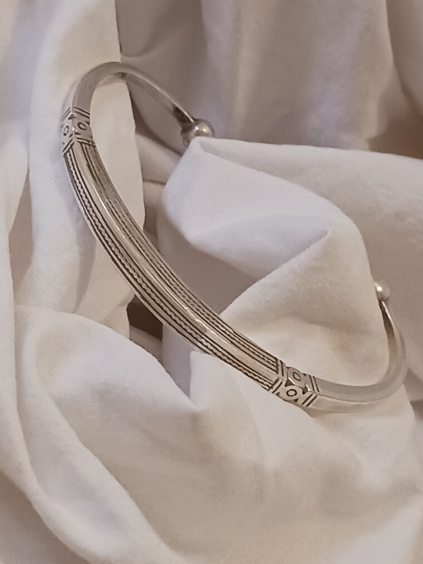 Bracelet en argent massif