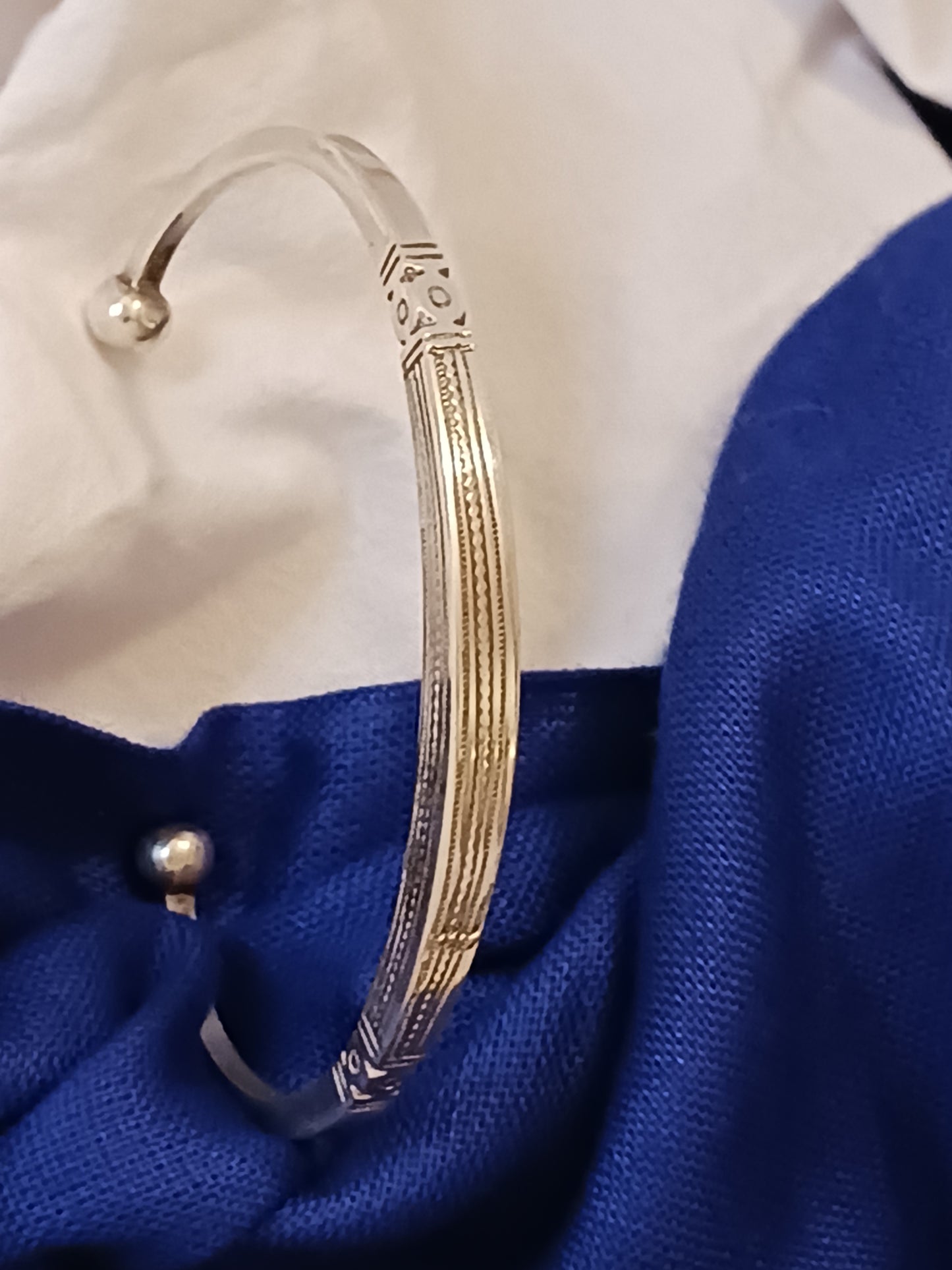 Bracelet en argent massif