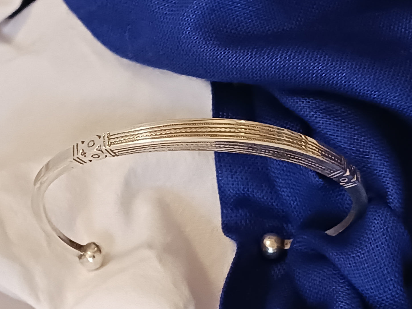 Bracelet en argent massif