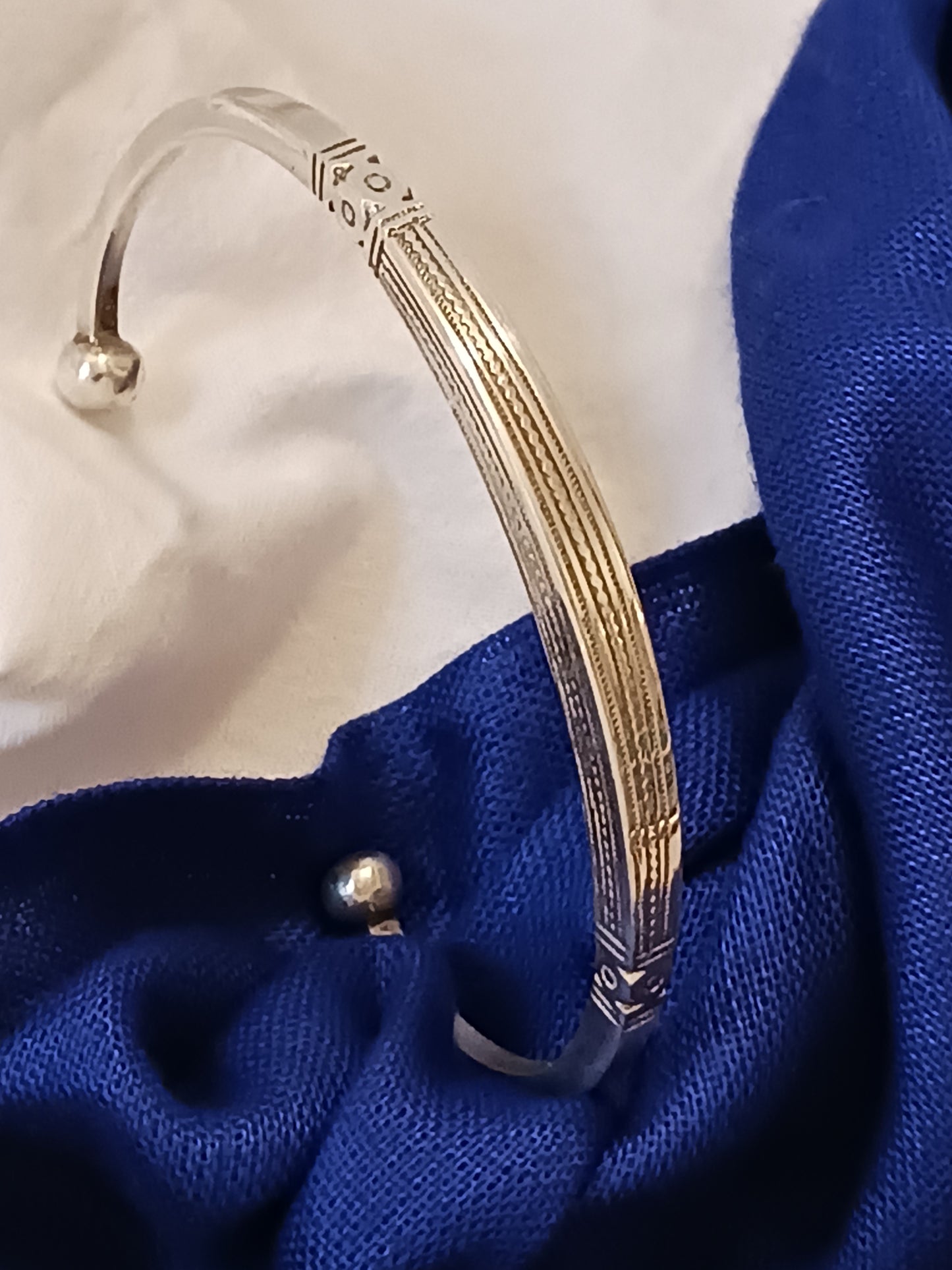 Bracelet en argent massif