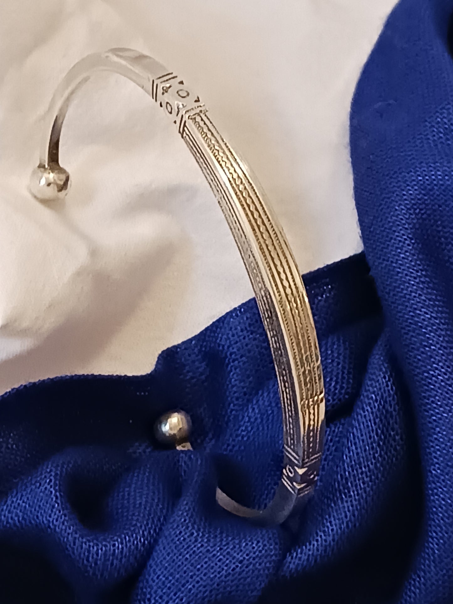 Bracelet en argent massif