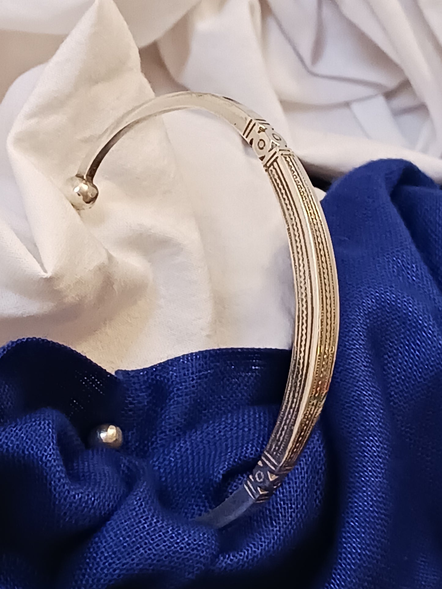 Bracelet en argent massif