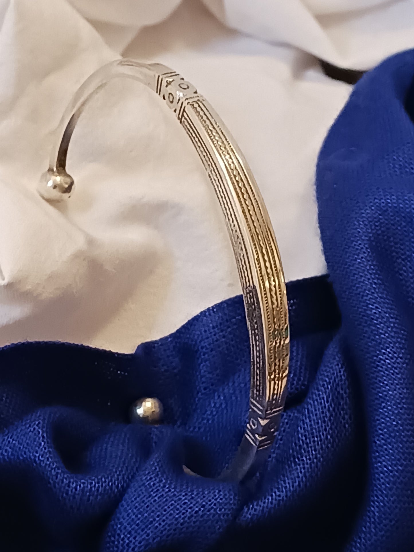 Bracelet en argent massif