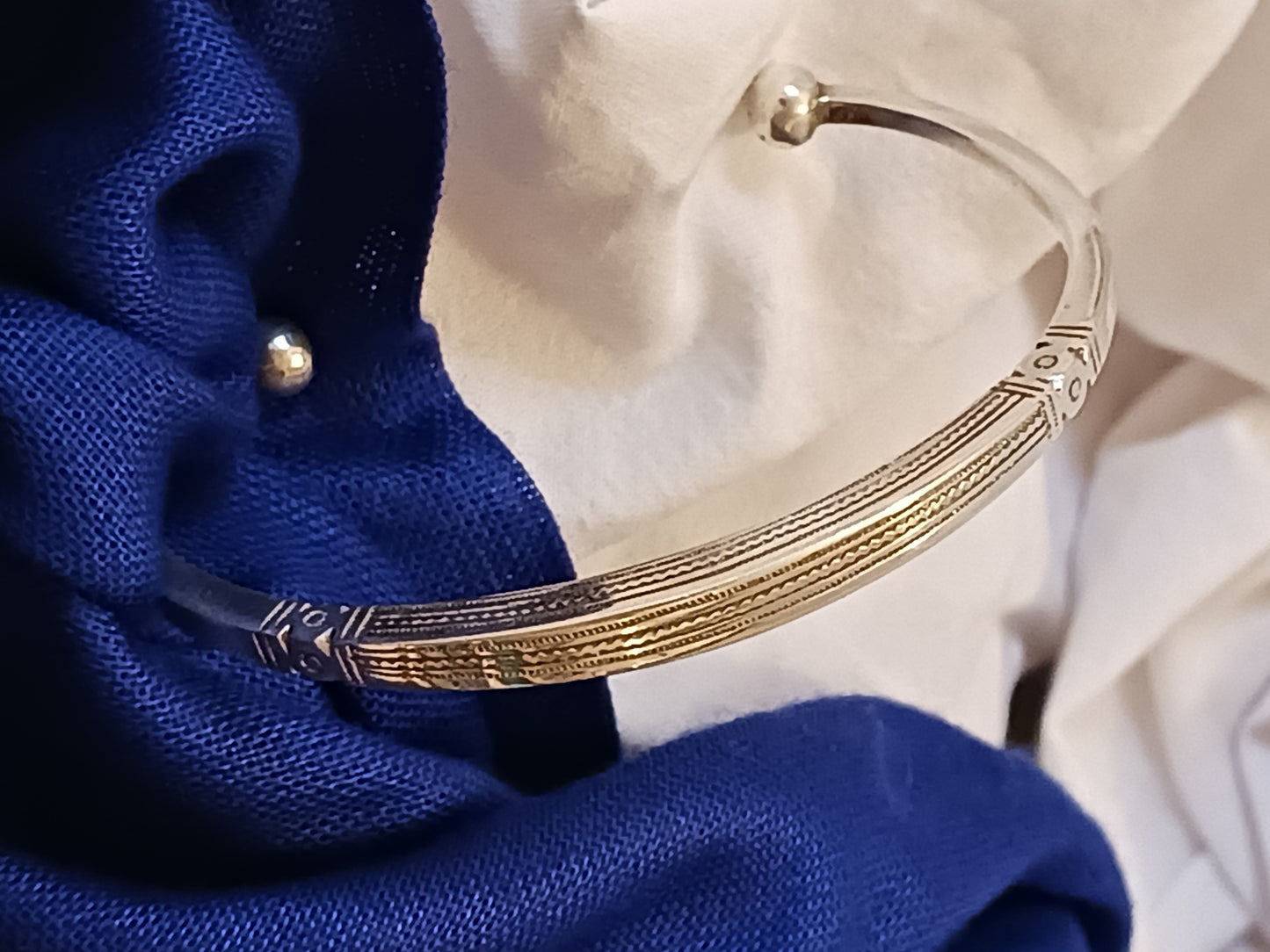 Bracelet en argent massif