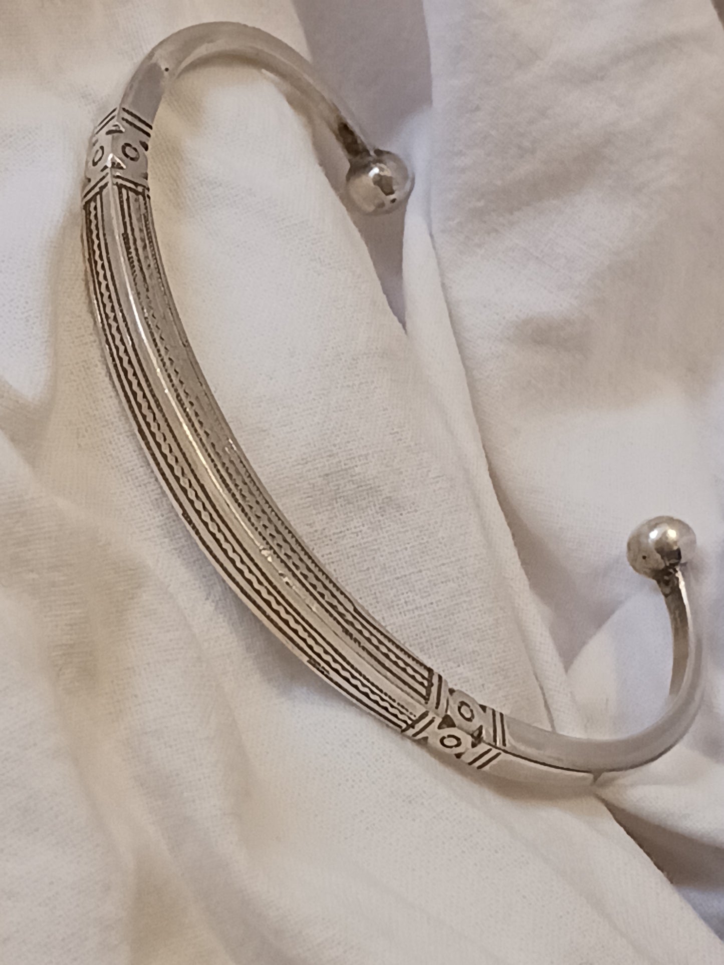 Bracelet en argent massif