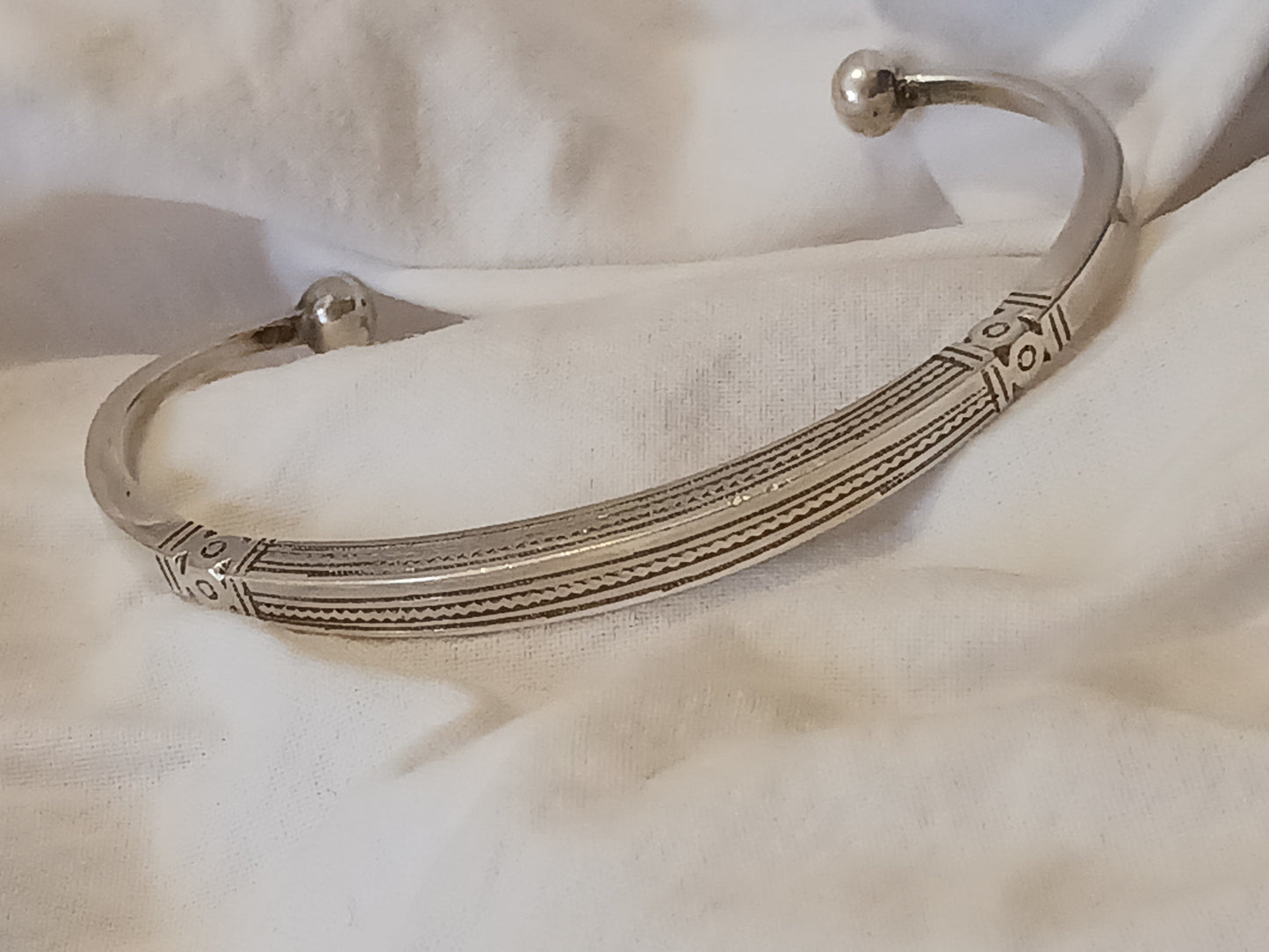 Bracelet en argent massif