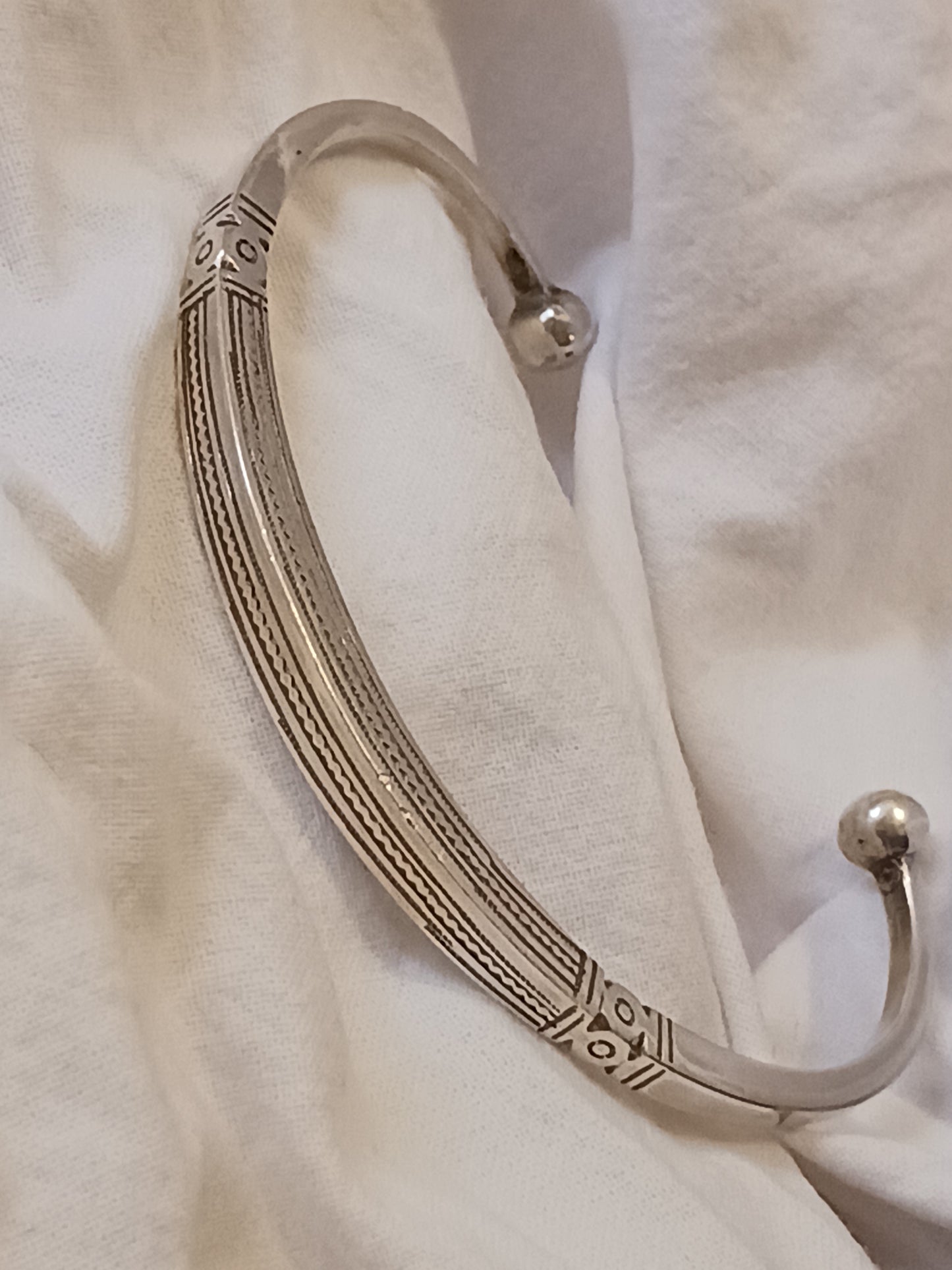 Bracelet en argent massif