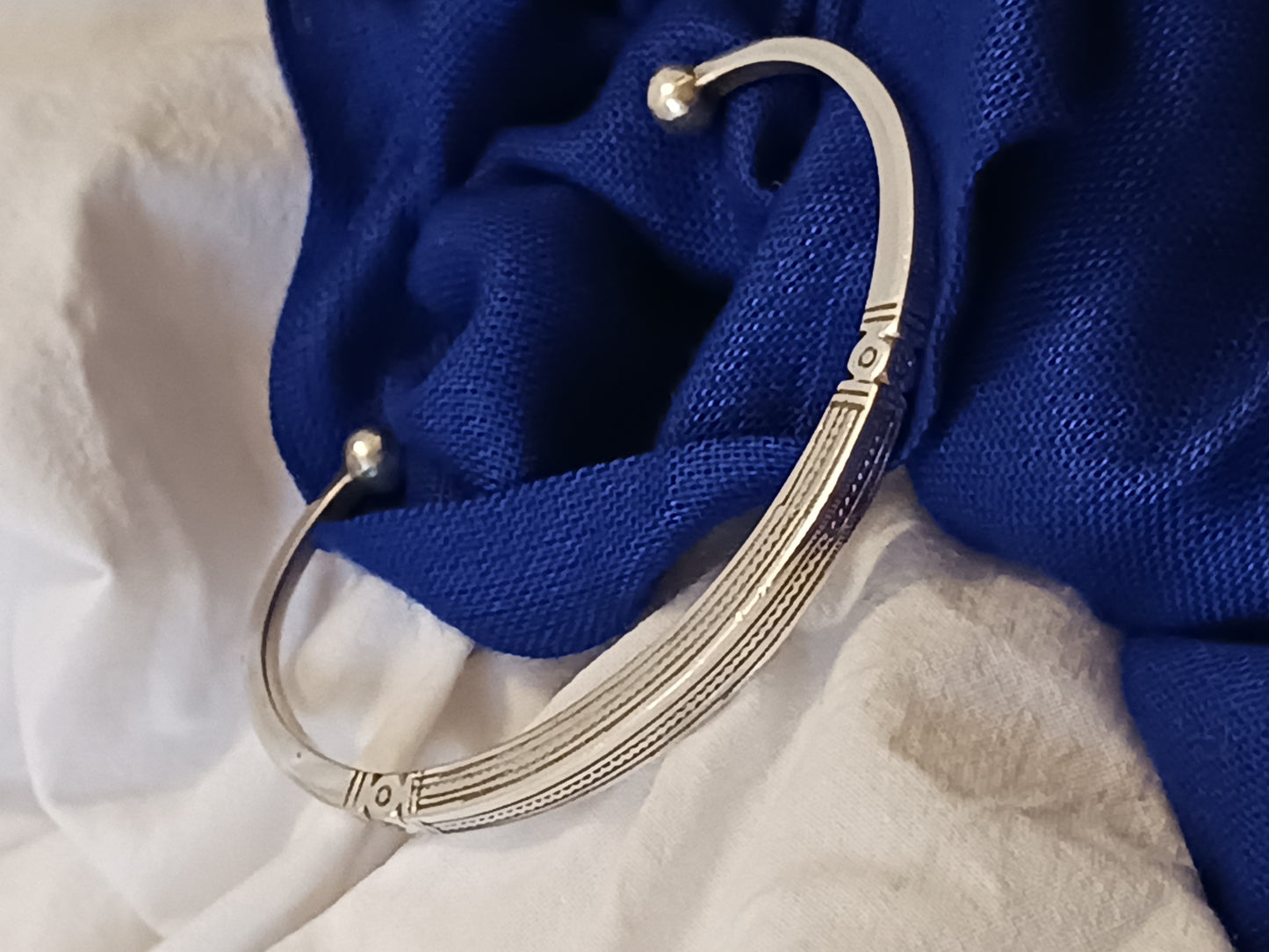 Bracelet en argent massif