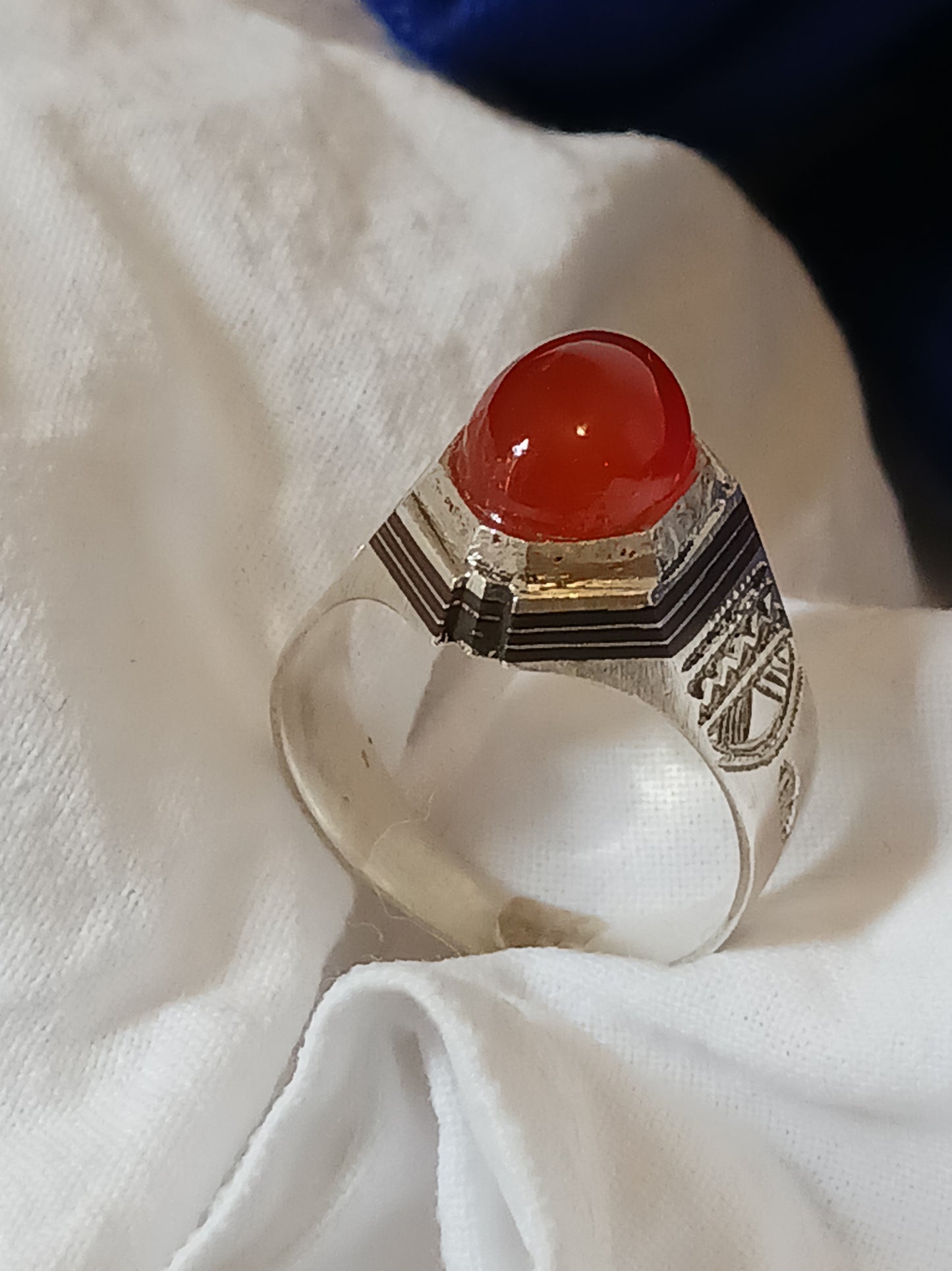 Bague touareg en argent massif