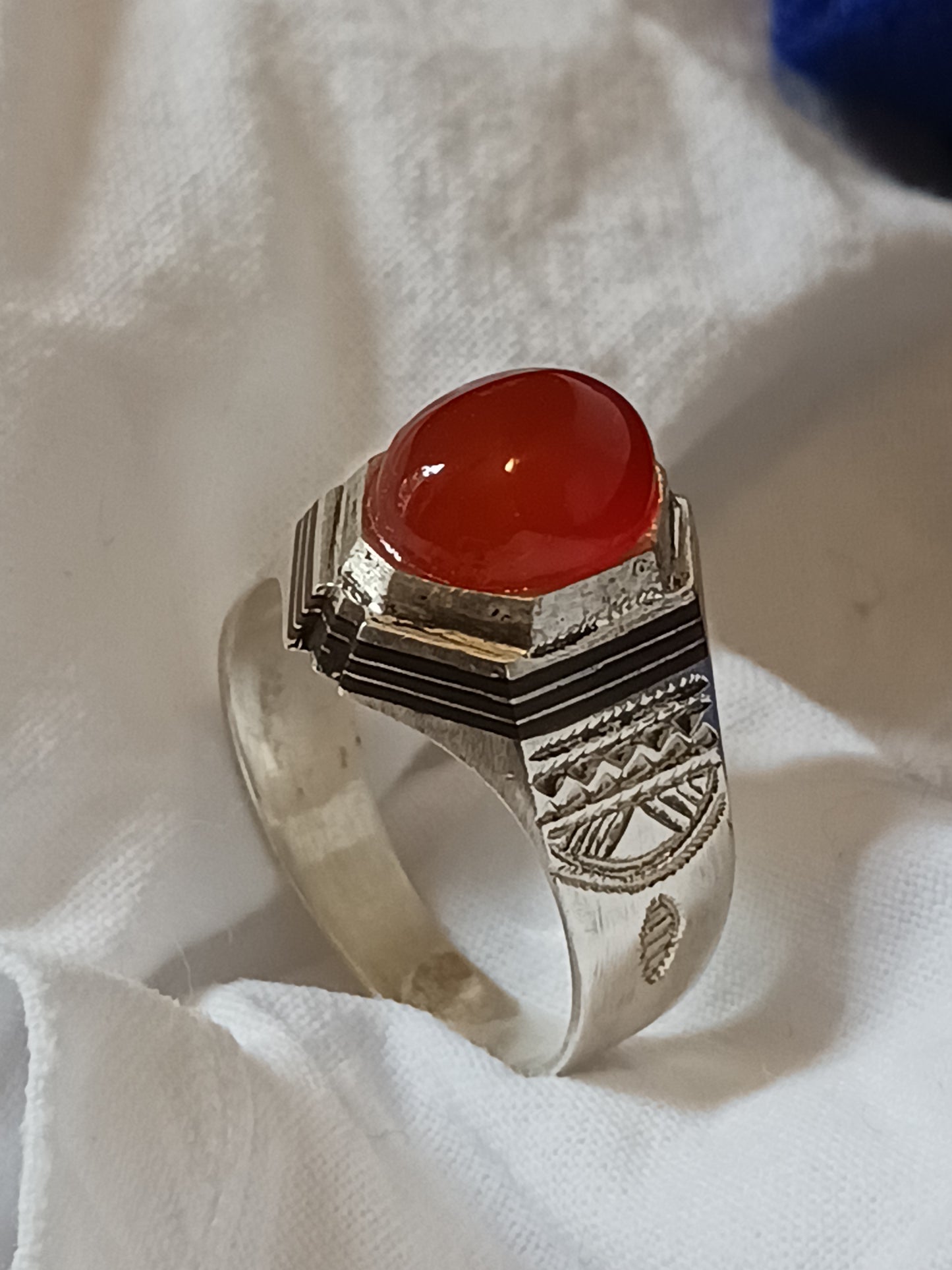 Bague touareg en argent massif