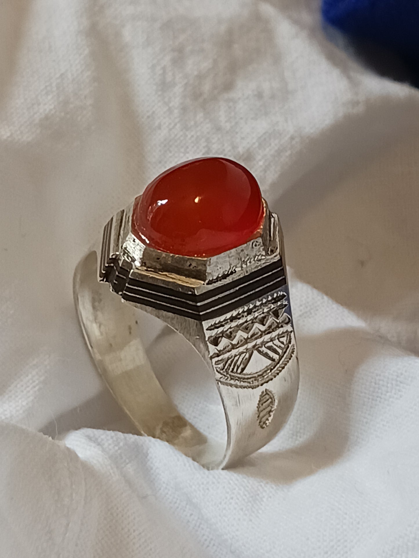 Bague touareg en argent massif