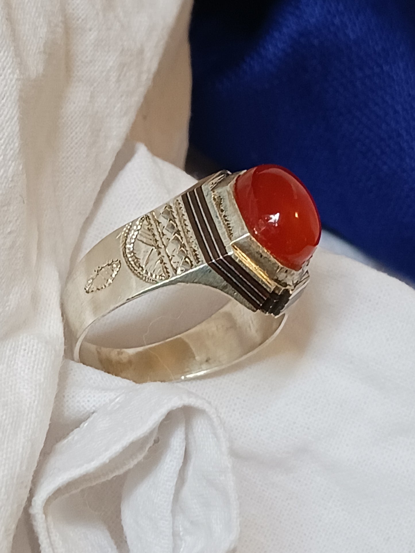 Bague touareg en argent massif