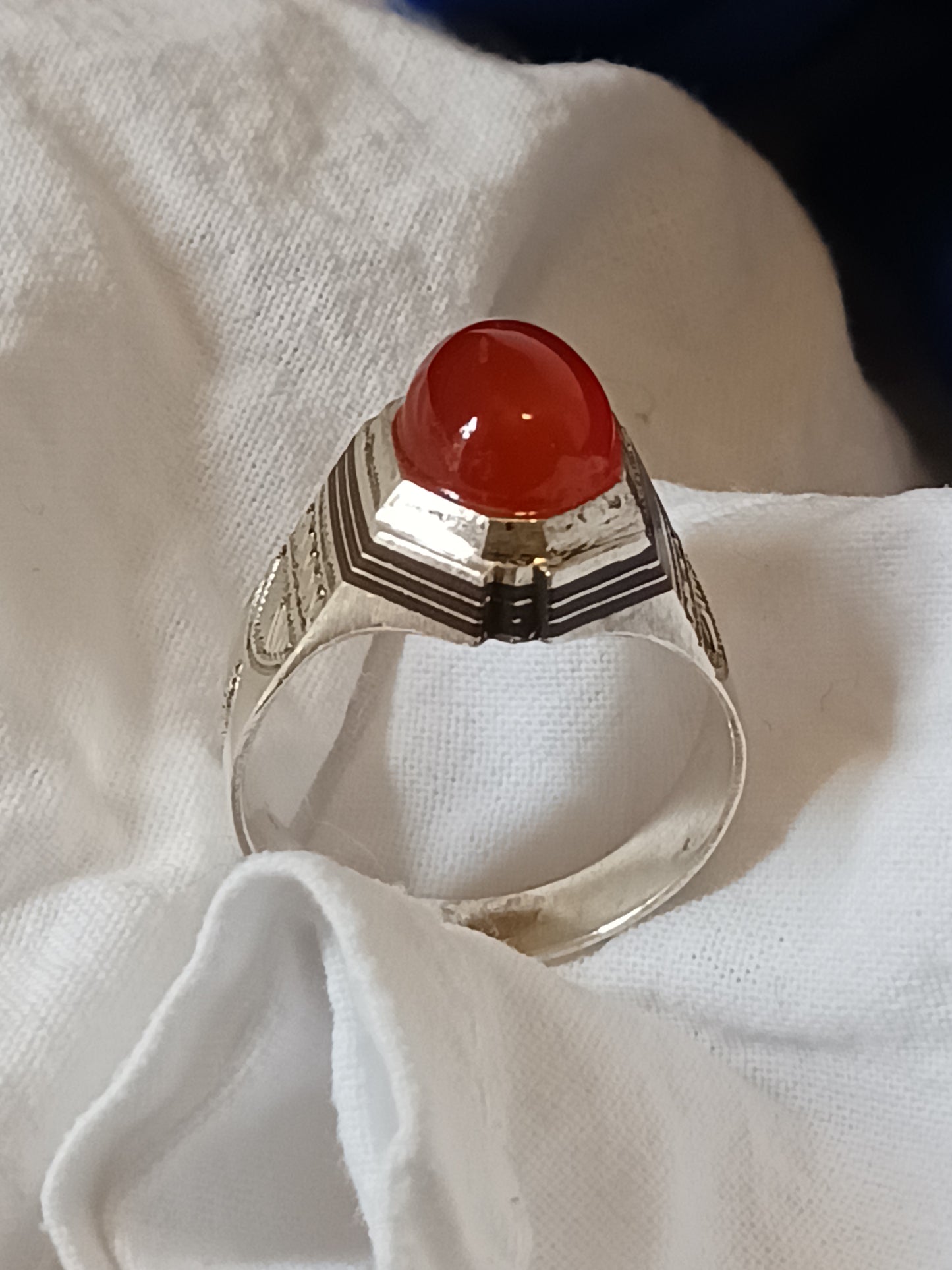 Bague touareg en argent massif