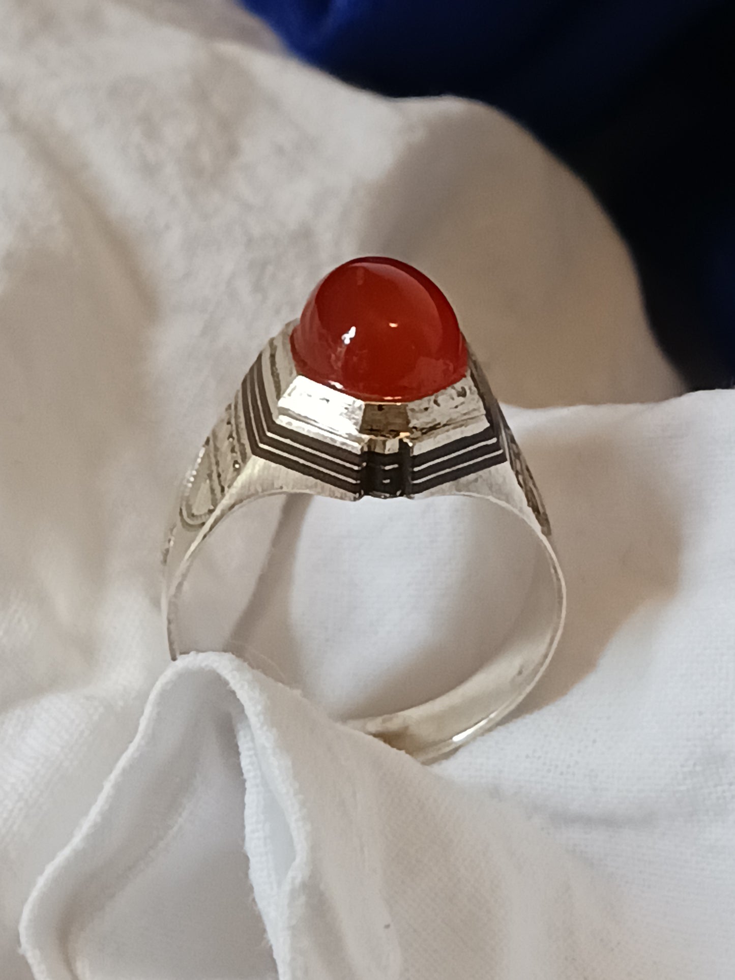 Bague touareg en argent massif