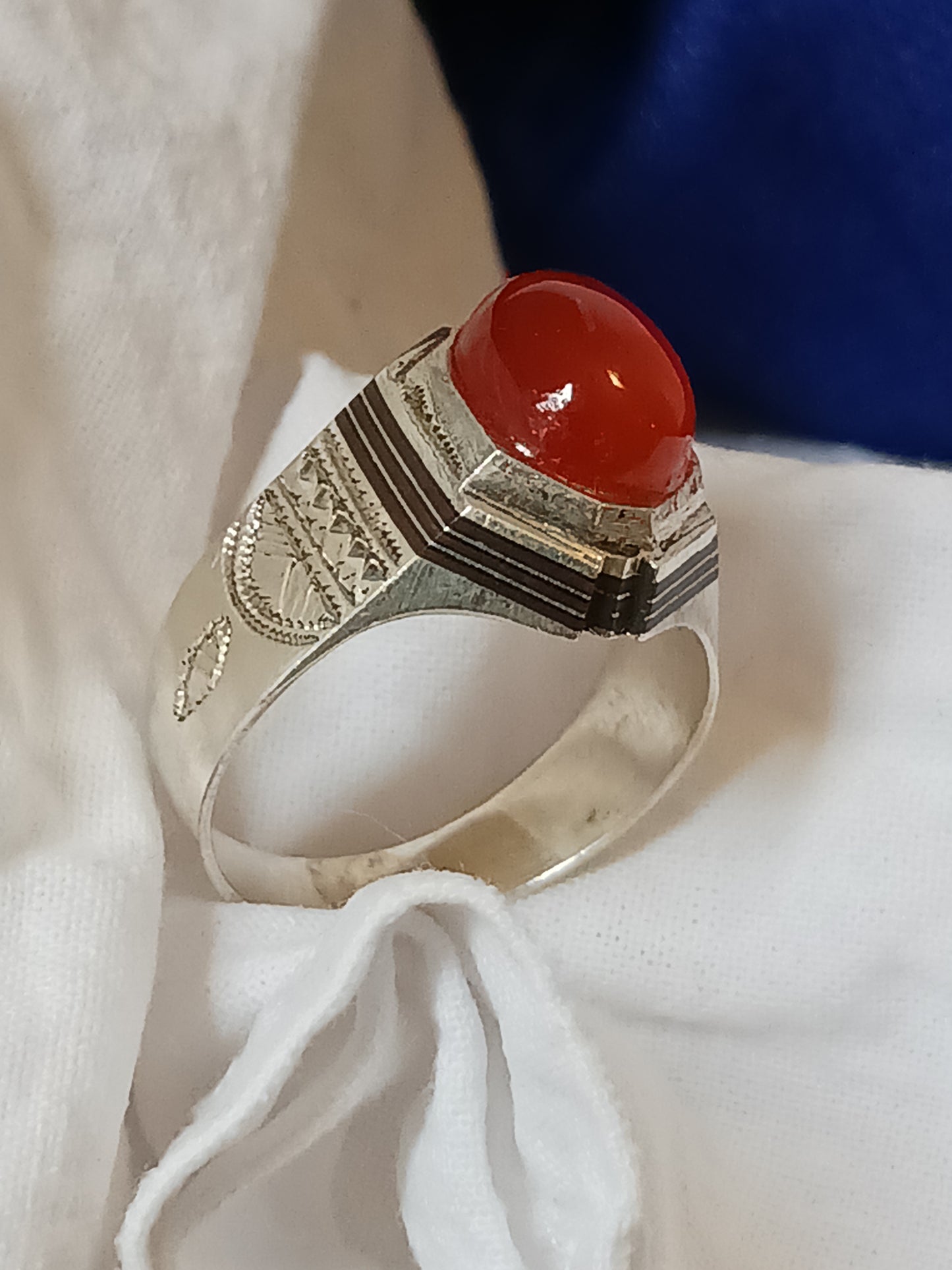 Bague touareg en argent massif