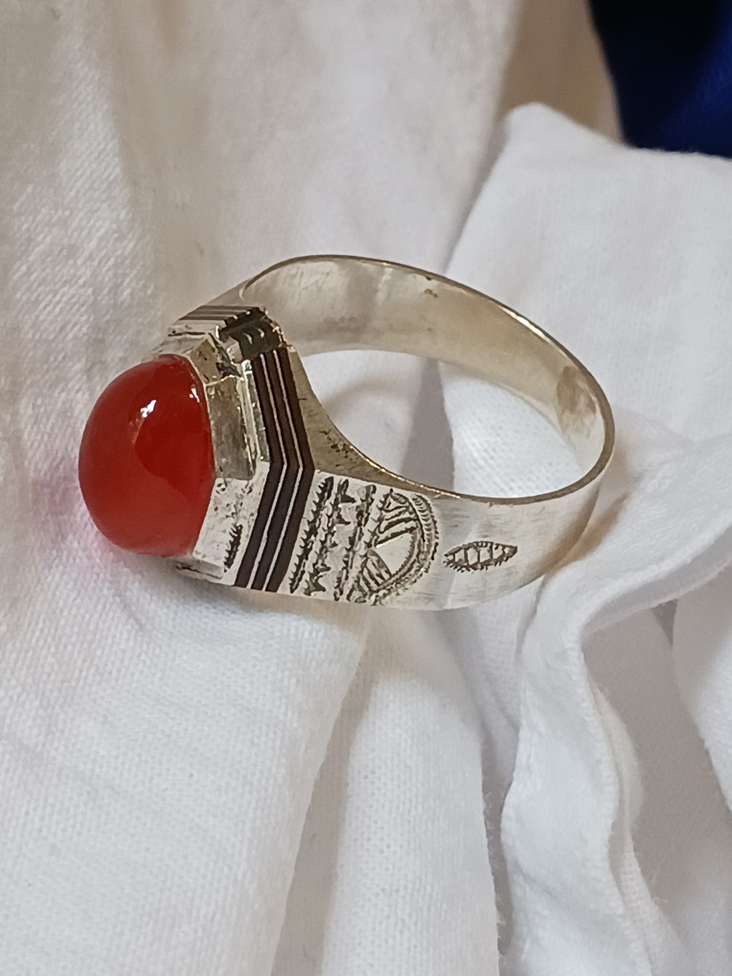 Bague touareg en argent massif