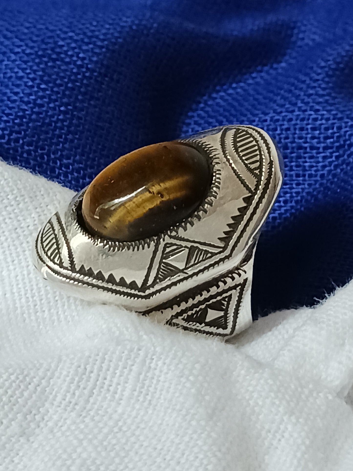 Bague touareg en argent massif