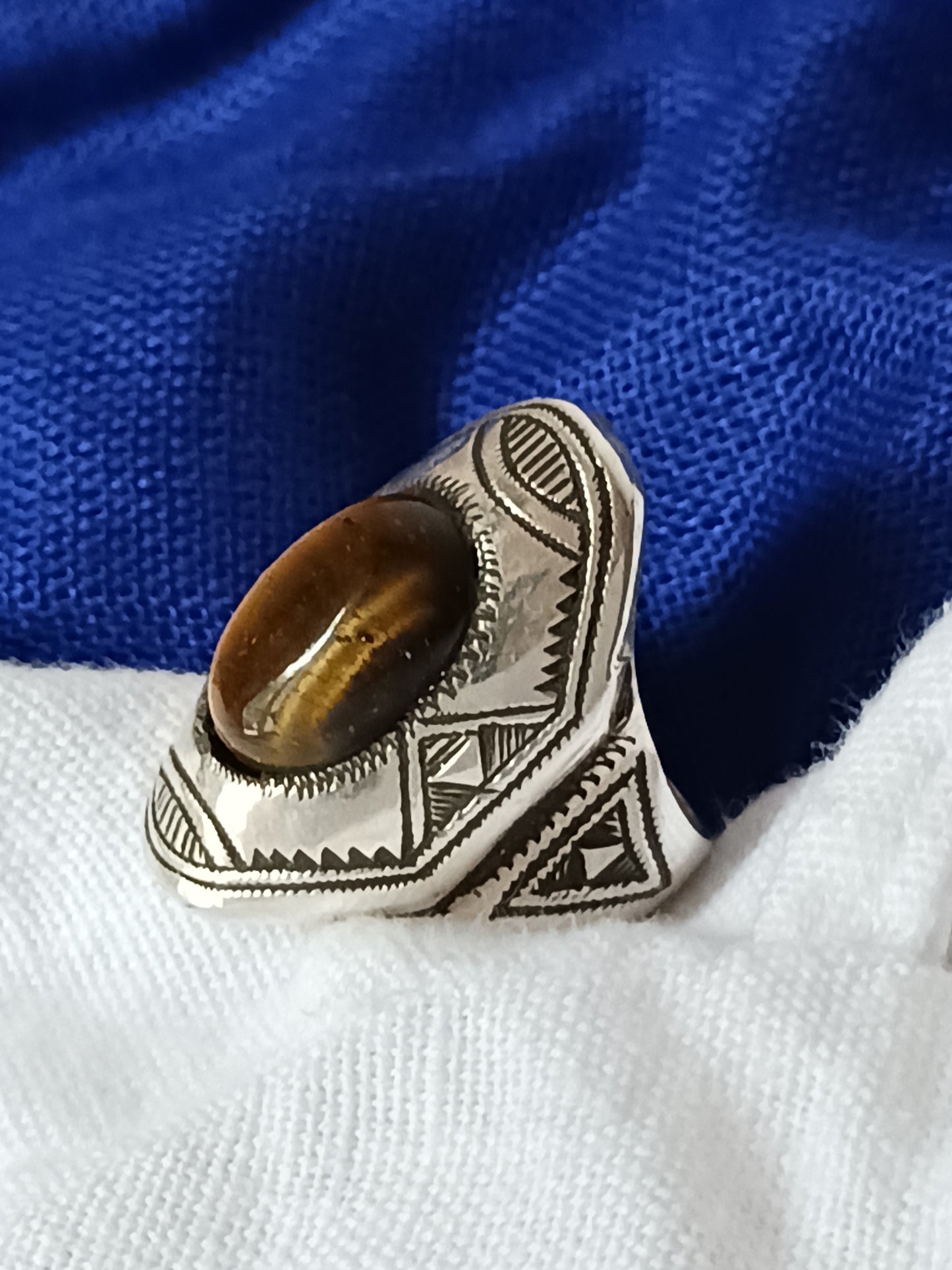 Bague touareg en argent massif