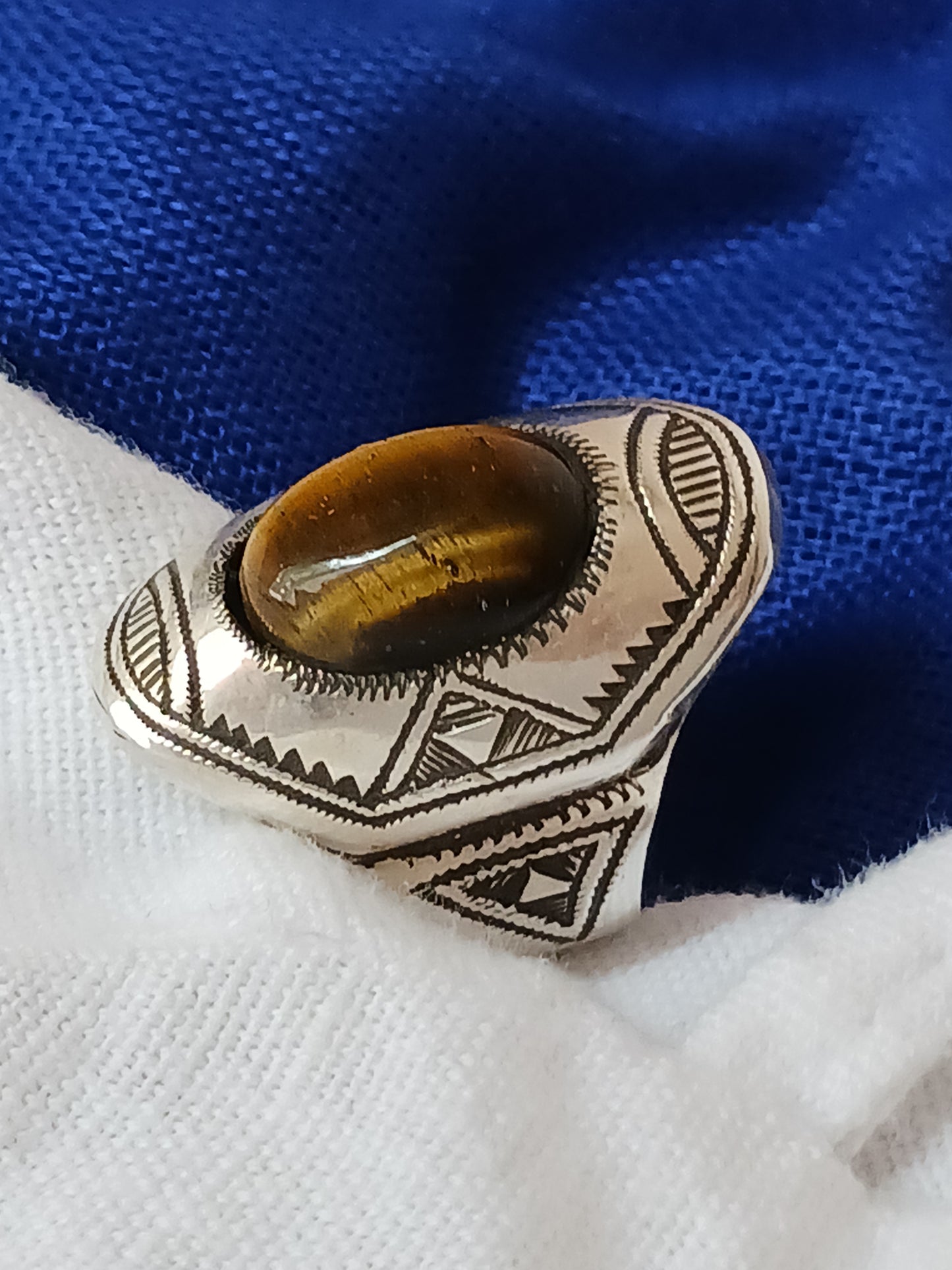 Bague touareg en argent massif
