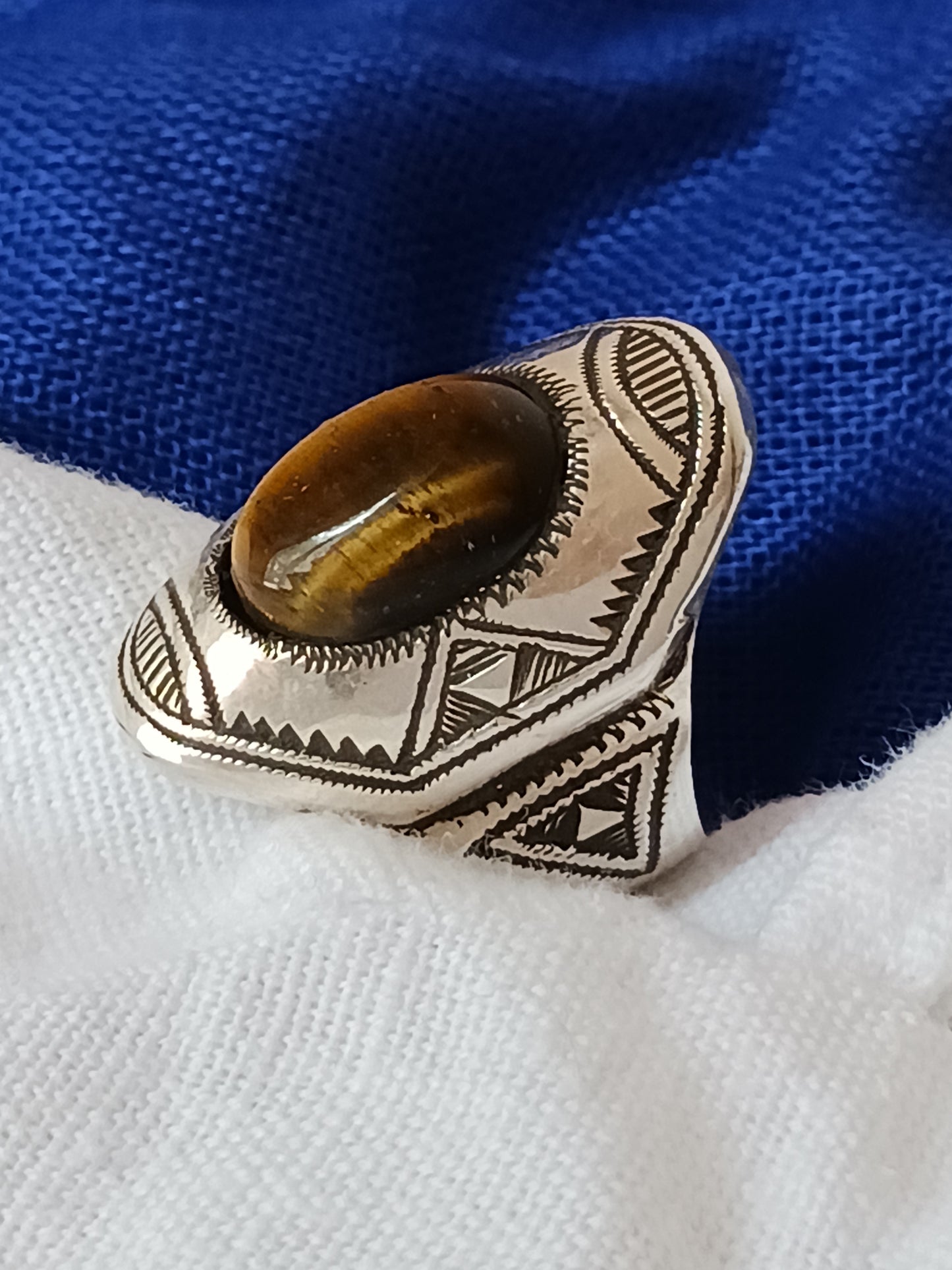 Bague touareg en argent massif